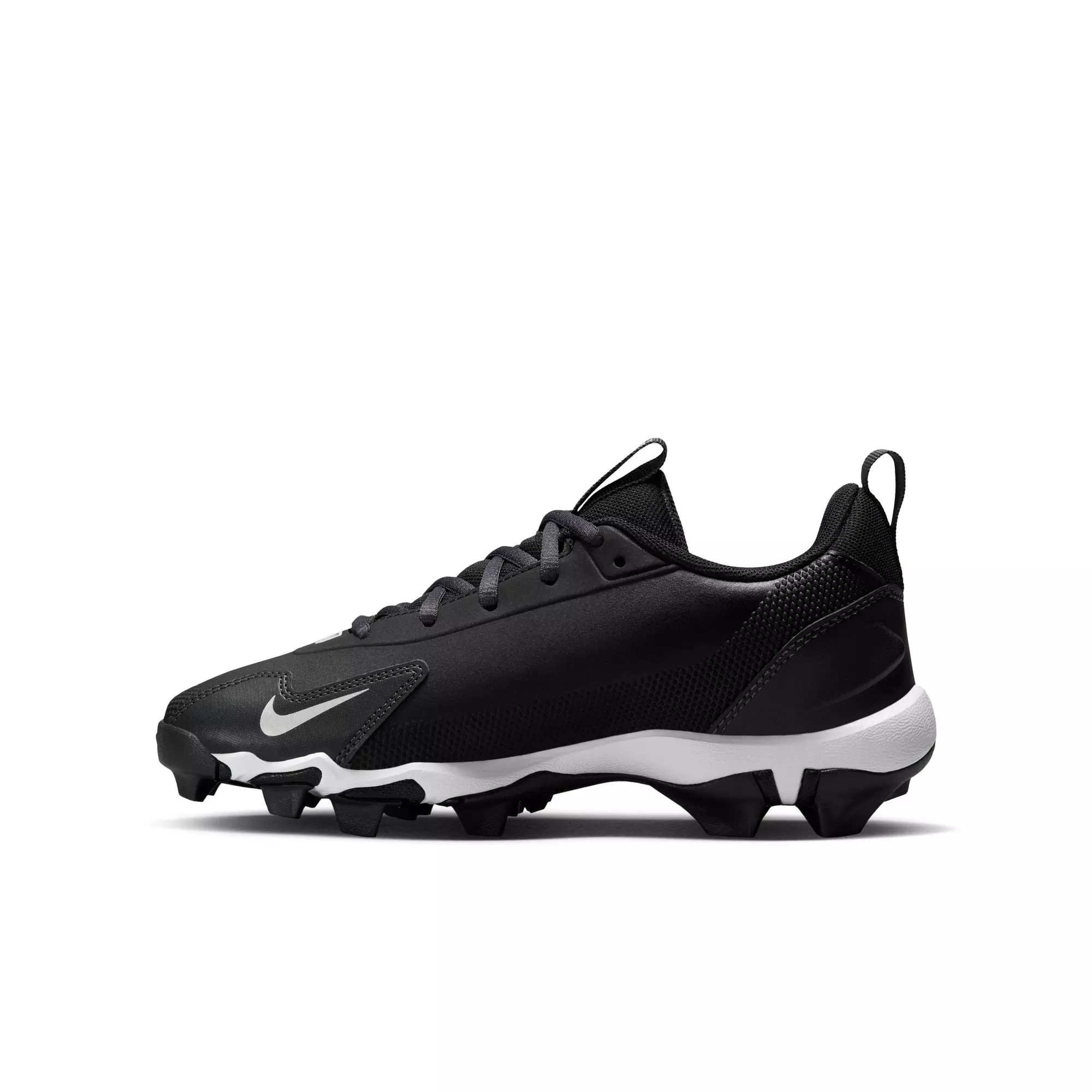 Nike Force Trout 9 Keystone "Black/White/Anthracite/Silver" Grade School Boys' Baseball Cleat - BLACK/WHITE
