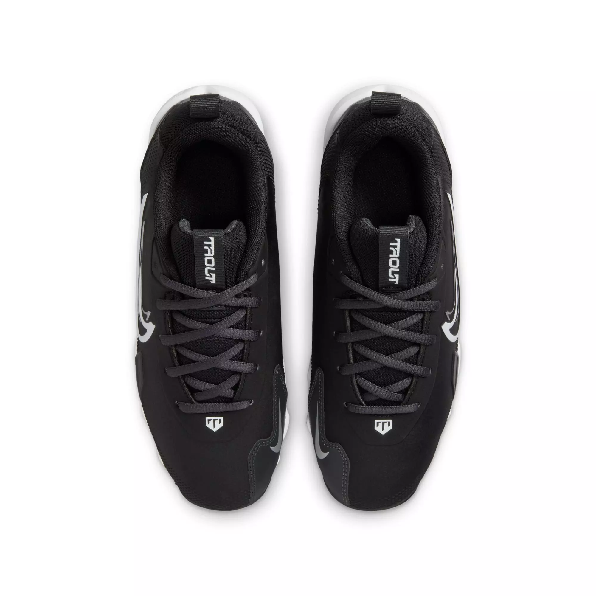 Nike Force Trout 9 Keystone "Black/White/Anthracite/Silver" Grade School Boys' Baseball Cleat - BLACK/WHITE