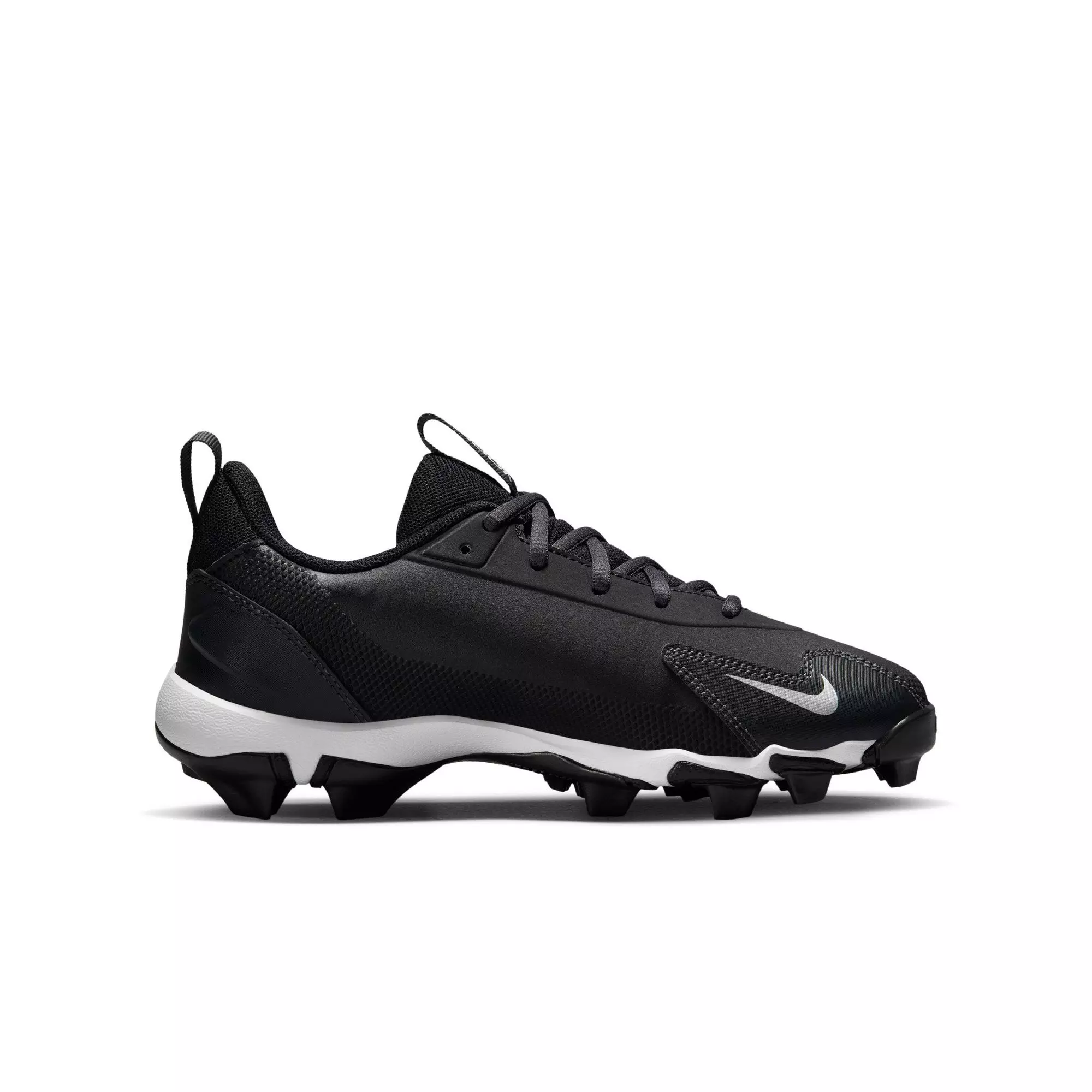 Nike Force Trout 9 Keystone "Black/White/Anthracite/Silver" Grade School Boys' Baseball Cleat - BLACK/WHITE