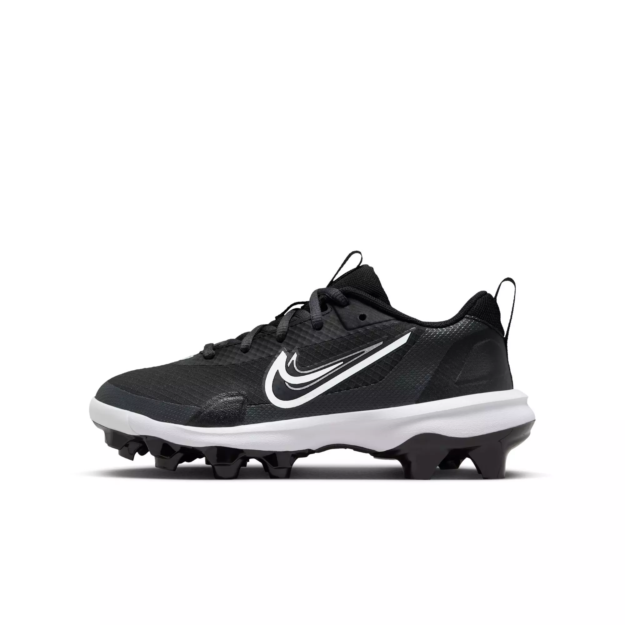 Nike Force Trout 9 Pro MCS "Black/White/Anthracite/Silver" Grade School Boys' Baseball Cleat - BLACK/WHITE