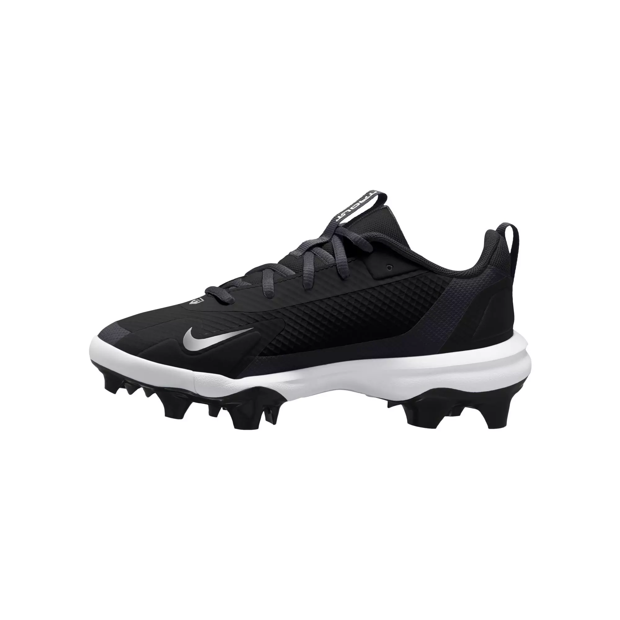 Nike Force Trout 9 Pro MCS "Black/White/Anthracite/Silver" Grade School Boys' Baseball Cleat - BLACK/WHITE
