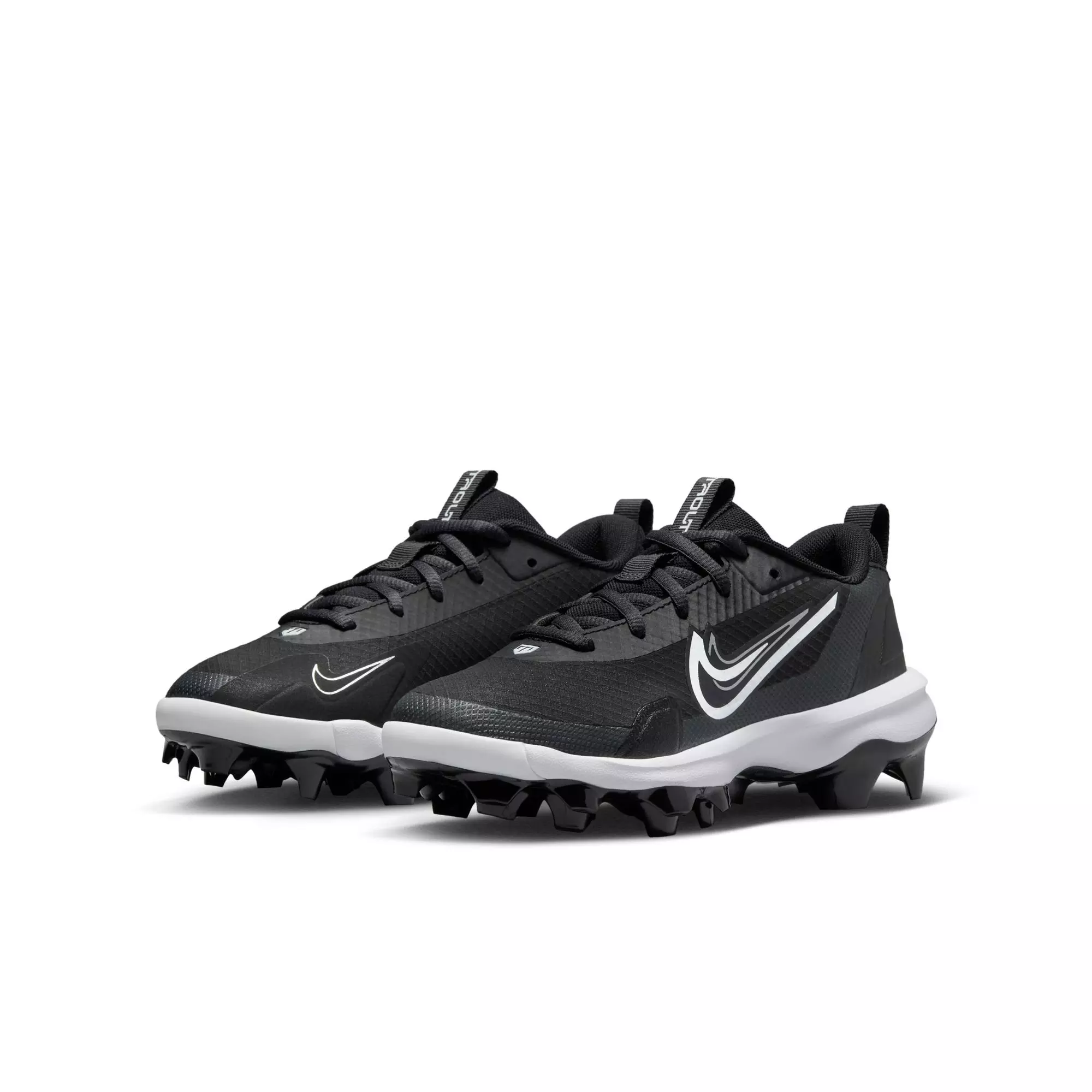 Nike Force Trout 9 Pro MCS "Black/White/Anthracite/Silver" Grade School Boys' Baseball Cleat - BLACK/WHITE