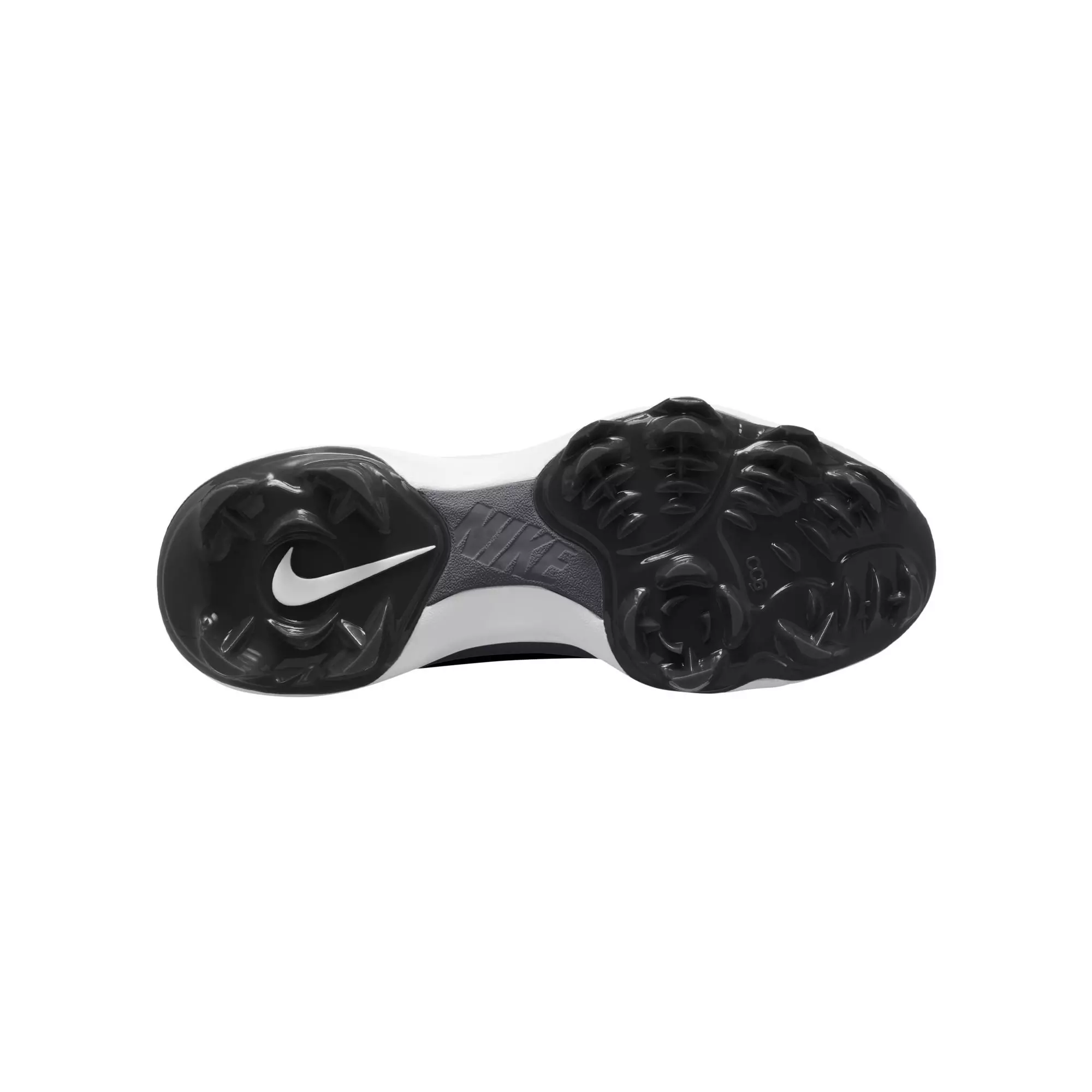 Nike Force Trout 9 Pro MCS "Black/White/Anthracite/Silver" Grade School Boys' Baseball Cleat - BLACK/WHITE