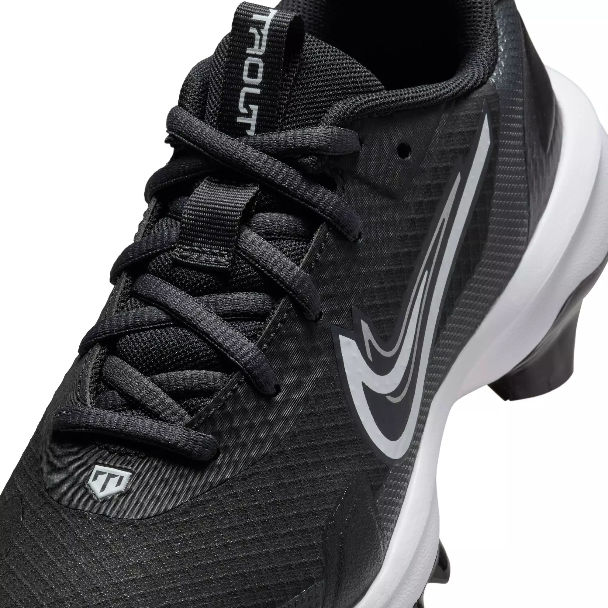 Nike Force Trout 9 Pro MCS "Black/White/Anthracite/Silver" Grade School Boys' Baseball Cleat - BLACK/WHITE