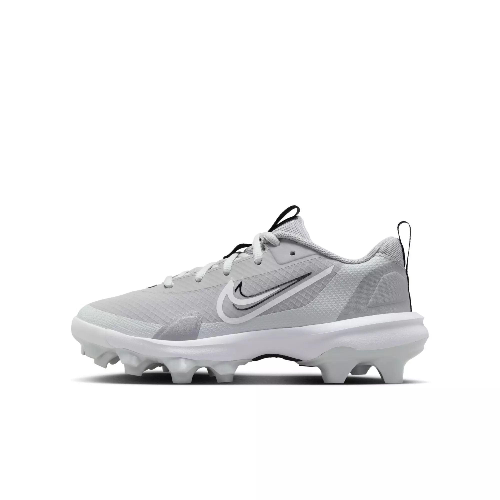 Nike Force Trout 9 Pro MCS "Wolf Grey/White/Pure Platinum/Black" Grade School Boys' Baseball Cleat - GREY/BLACK