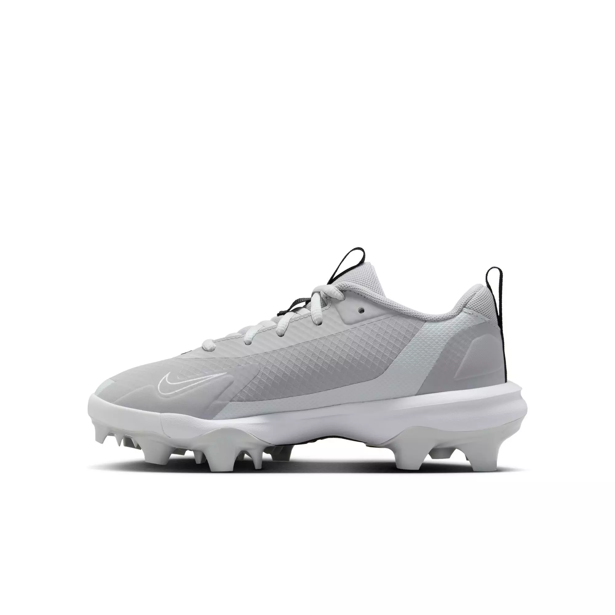 Nike Force Trout 9 Pro MCS "Wolf Grey/White/Pure Platinum/Black" Grade School Boys' Baseball Cleat - GREY/BLACK