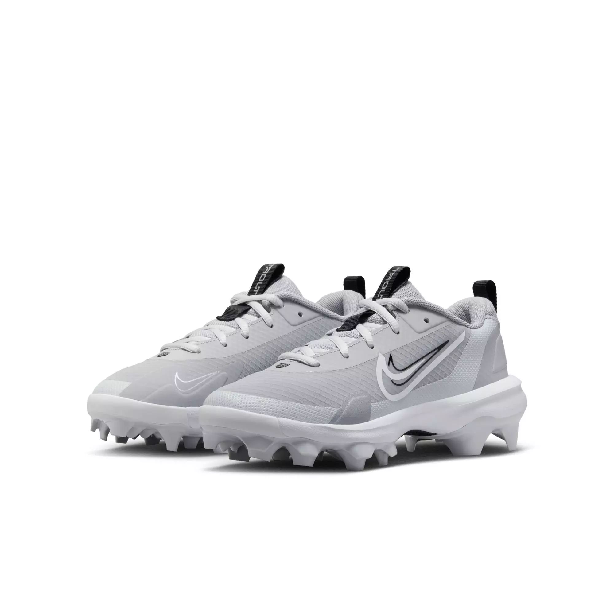 Nike Force Trout 9 Pro MCS "Wolf Grey/White/Pure Platinum/Black" Grade School Boys' Baseball Cleat - GREY/BLACK