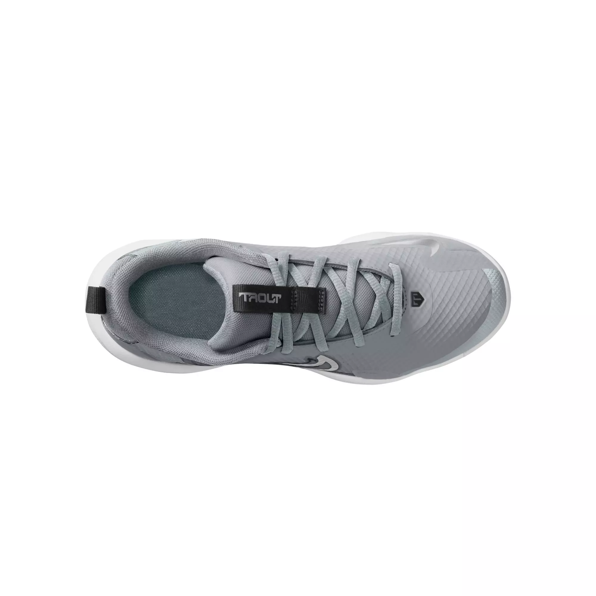Nike Force Trout 9 Pro MCS "Wolf Grey/White/Pure Platinum/Black" Grade School Boys' Baseball Cleat - GREY/BLACK