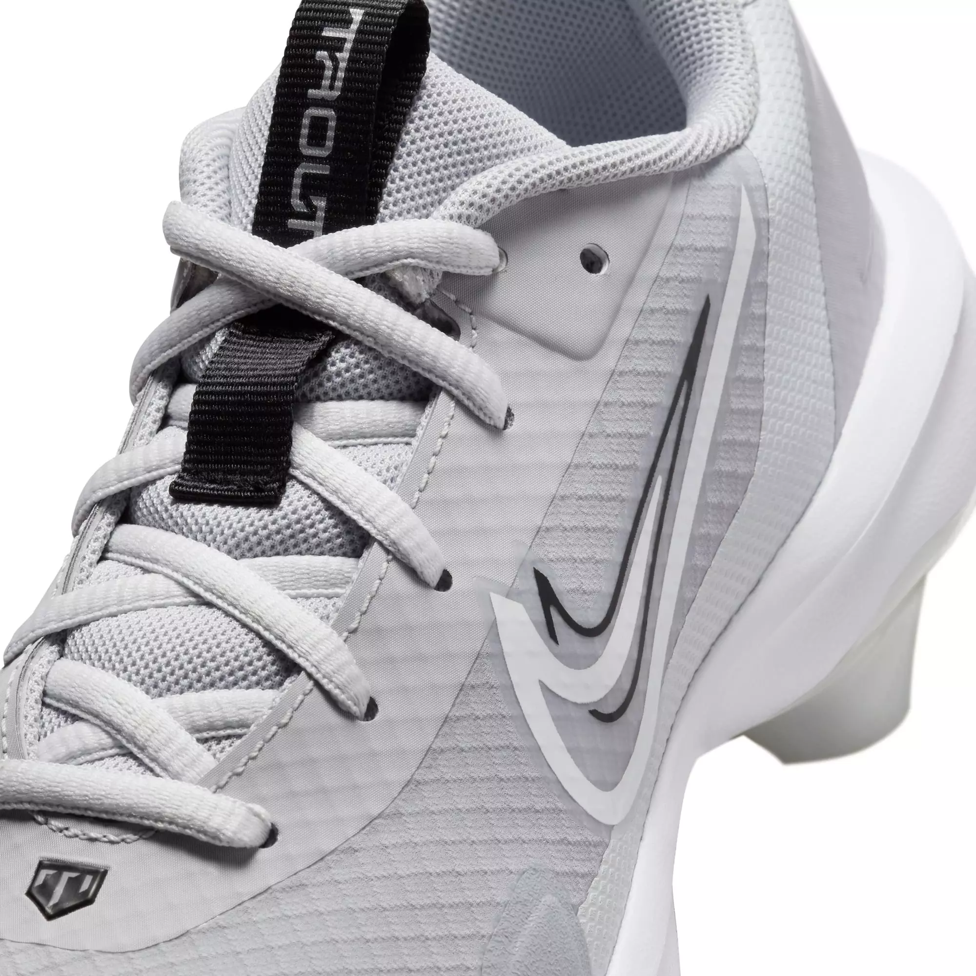Nike Force Trout 9 Pro MCS "Wolf Grey/White/Pure Platinum/Black" Grade School Boys' Baseball Cleat - GREY/BLACK