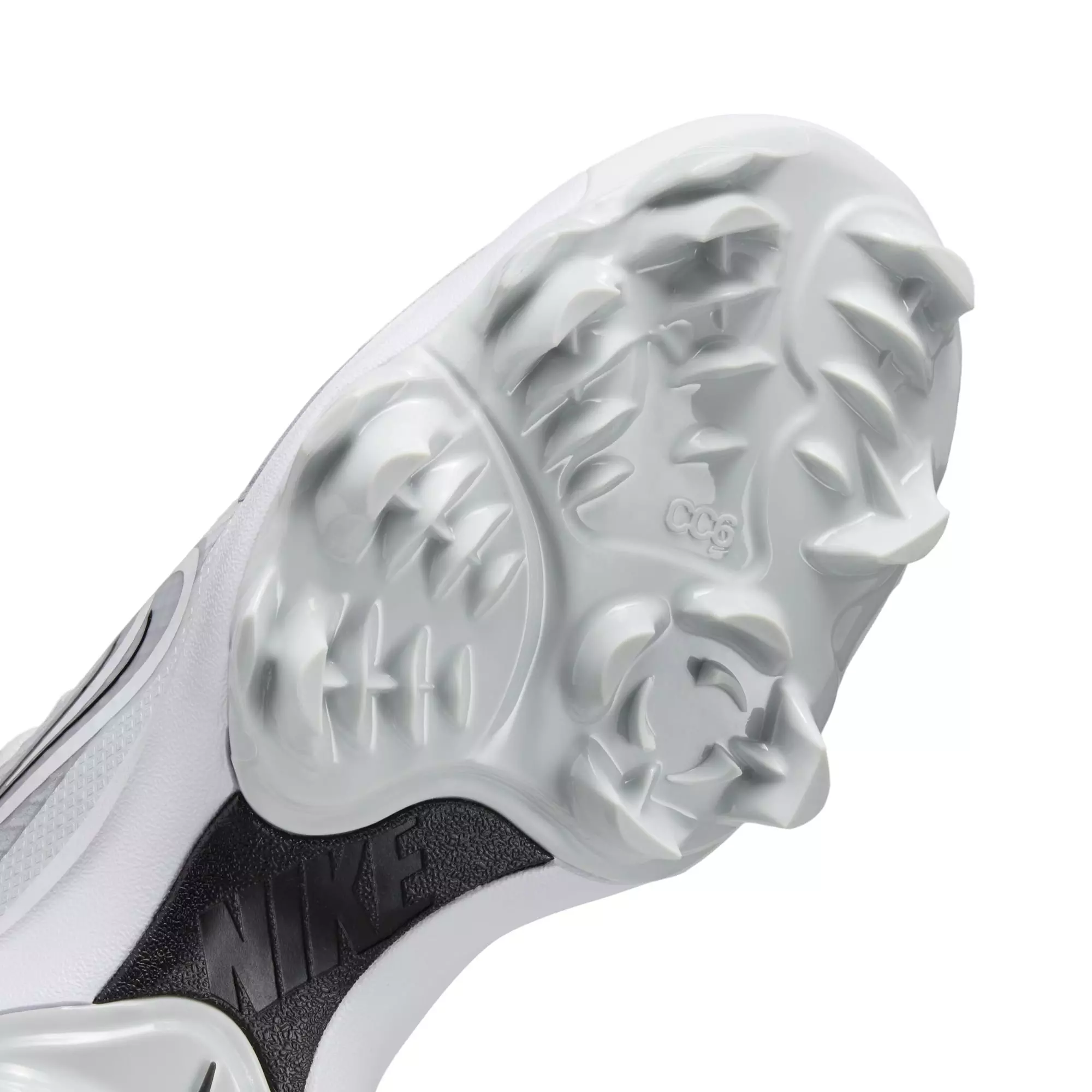 Nike Force Trout 9 Pro MCS "Wolf Grey/White/Pure Platinum/Black" Grade School Boys' Baseball Cleat - GREY/BLACK