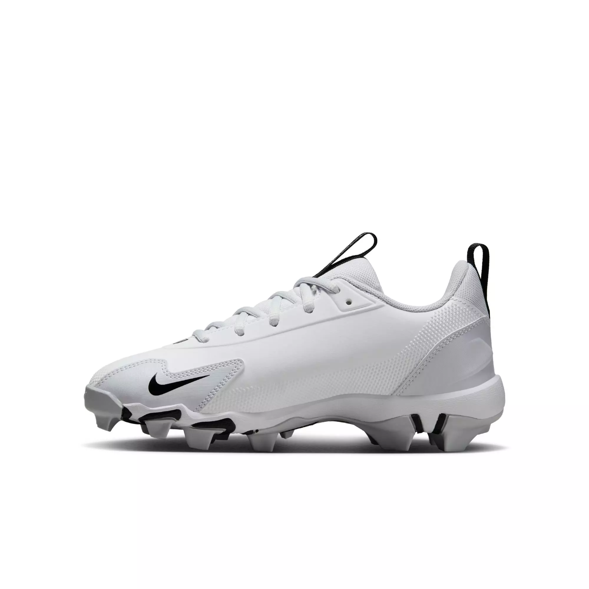 Nike Force Trout 9 Keystone "White/Black/Pure Platinum" Preschool Boys' Baseball Cleat - WHITE/BLACK