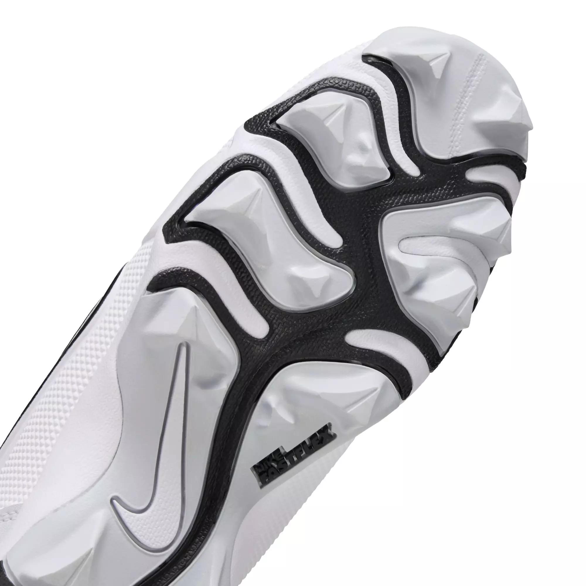 Nike Force Trout 9 Keystone "White/Black/Pure Platinum" Preschool Boys' Baseball Cleat - WHITE/BLACK