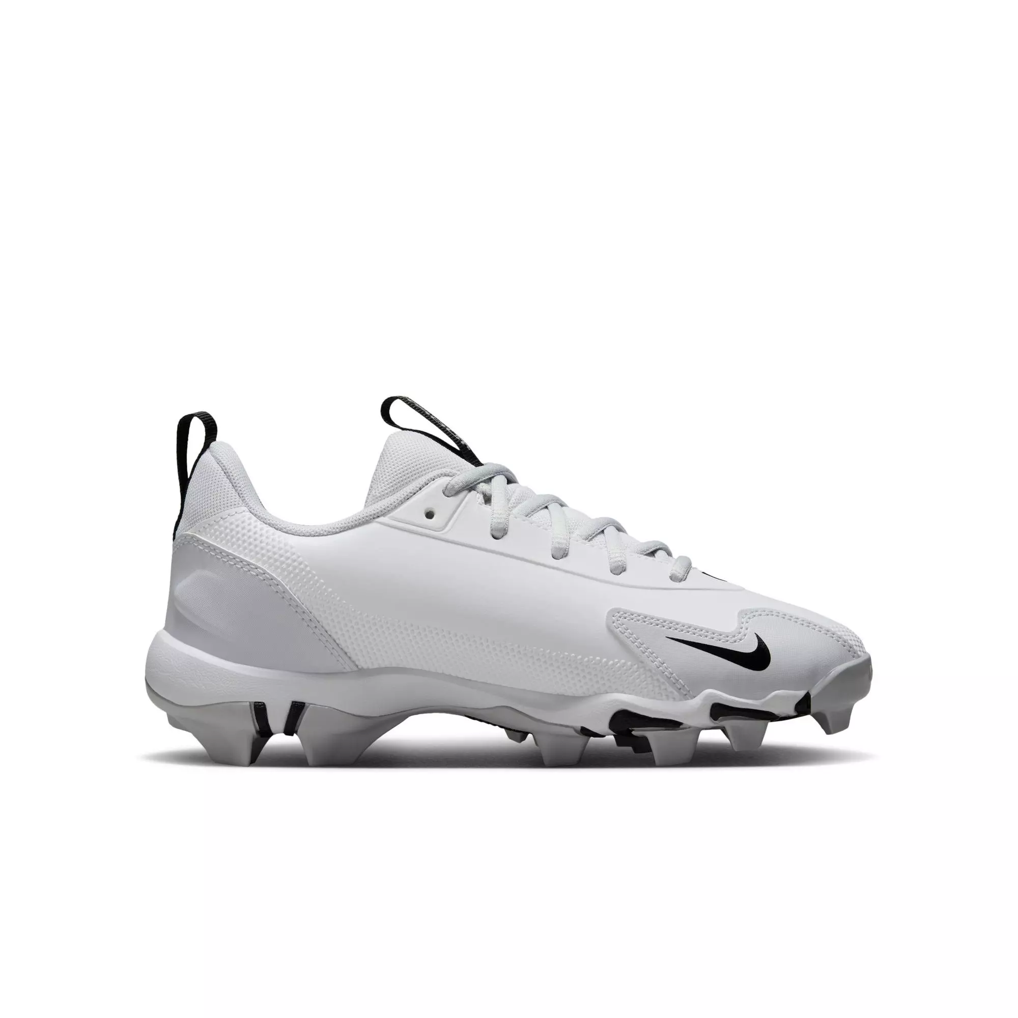 Nike Force Trout 9 Keystone "White/Black/Pure Platinum" Preschool Boys' Baseball Cleat - WHITE/BLACK