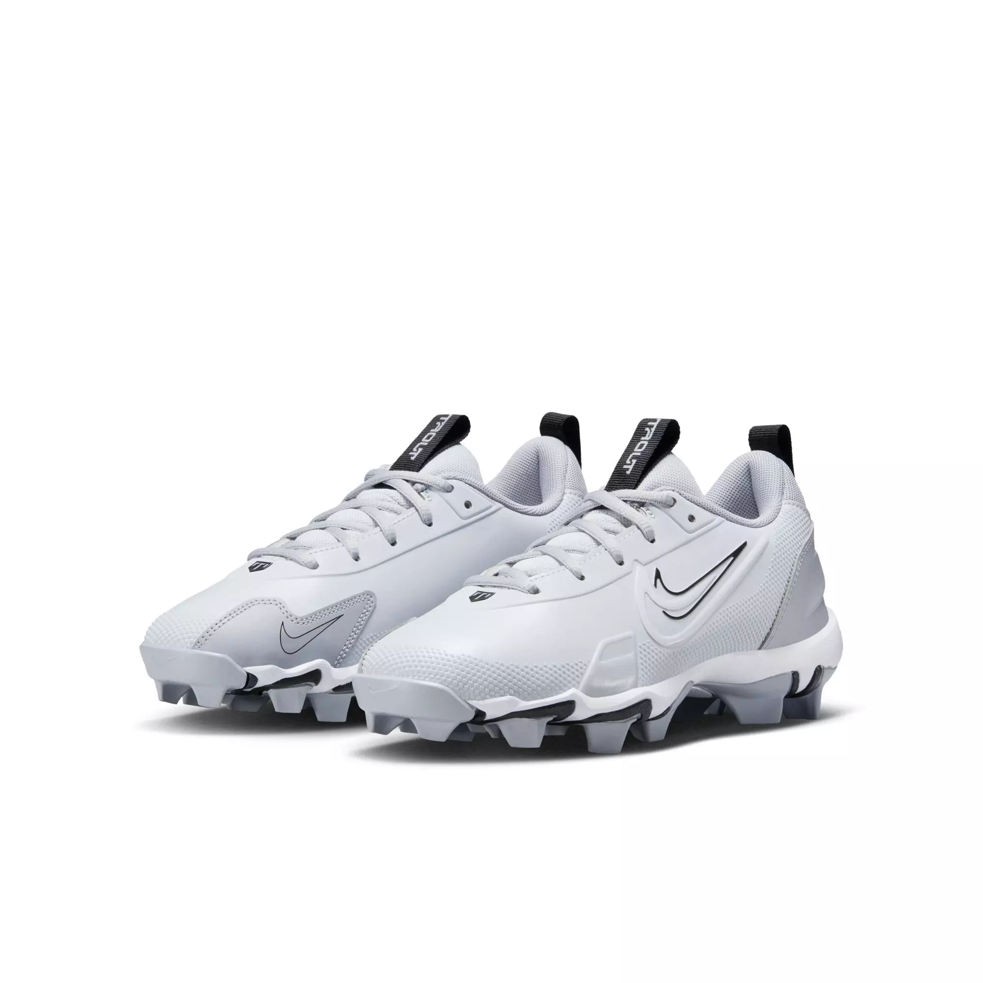 Nike Force Trout 9 Keystone "Pure Platinum/White/Wolf Grey/Black" Preschool Boys' Baseball Cleat - GREY/BLACK