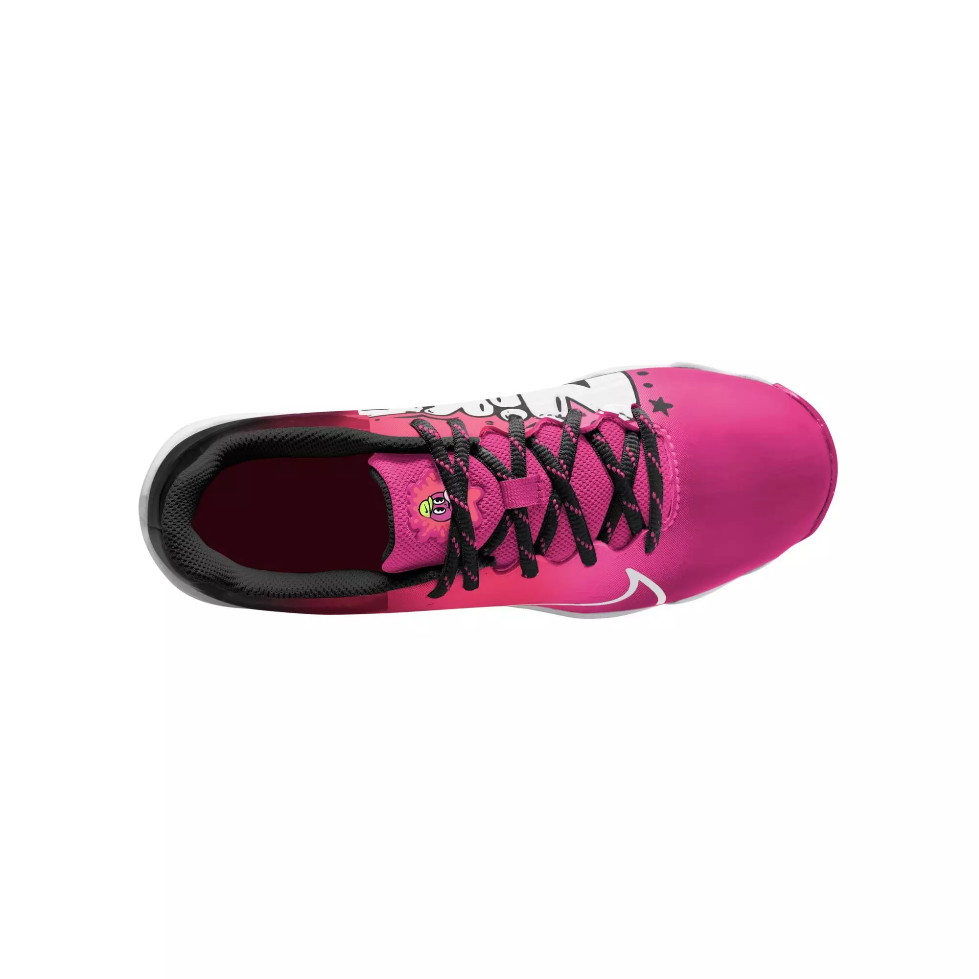 Nike Hyperdiamond 4 Keystone GG "Fuchsia/White/Hot Punch/Black" Preschool Girls' Softball Cleat - PINK/BLACK