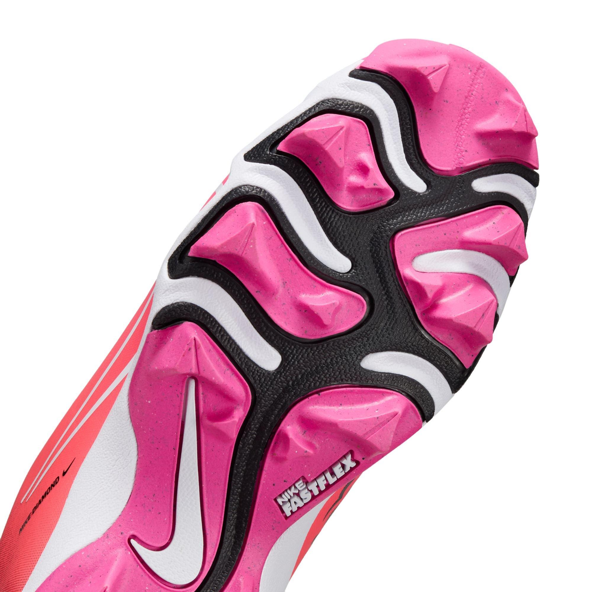 Nike Hyperdiamond 4 Keystone GG  Preschool Girls' "Fuchsia/White/Hot Punch/Black" Softball Cleat