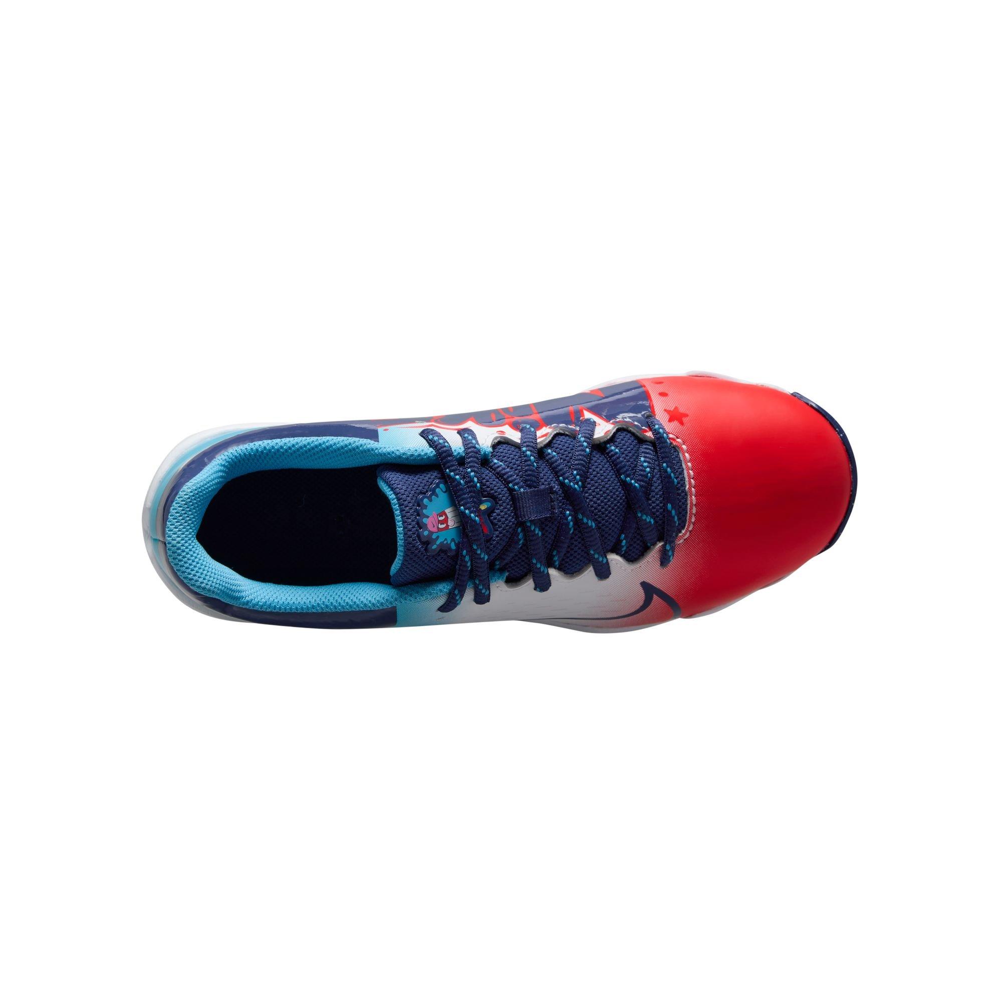 Nike Hyperdiamond 4 Keystone GG Preschool Girls' "Crimson/Royal Blue/Baltic Blue" Softball Cleat