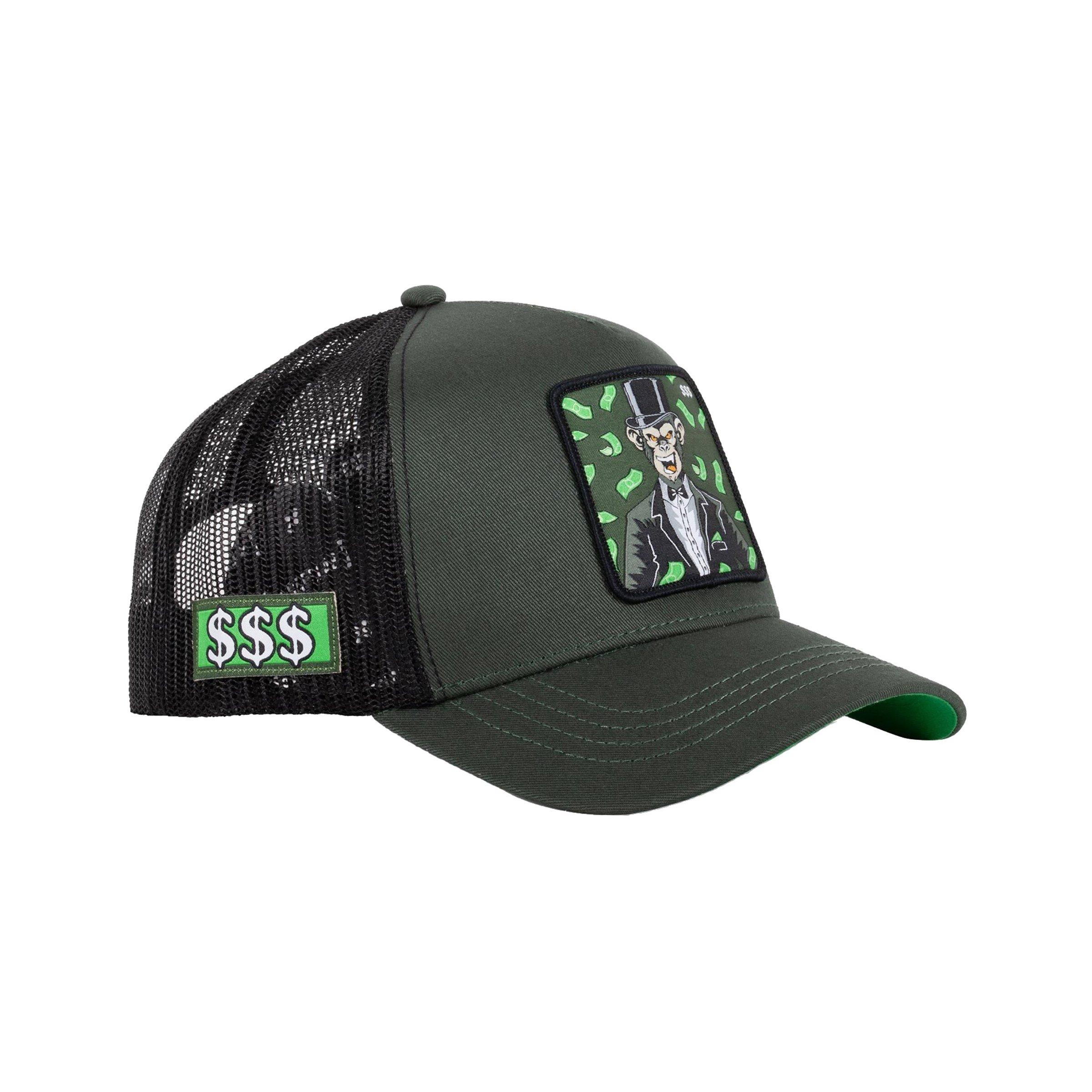 Men's Capslab Mad Money Trucker-Green/Black