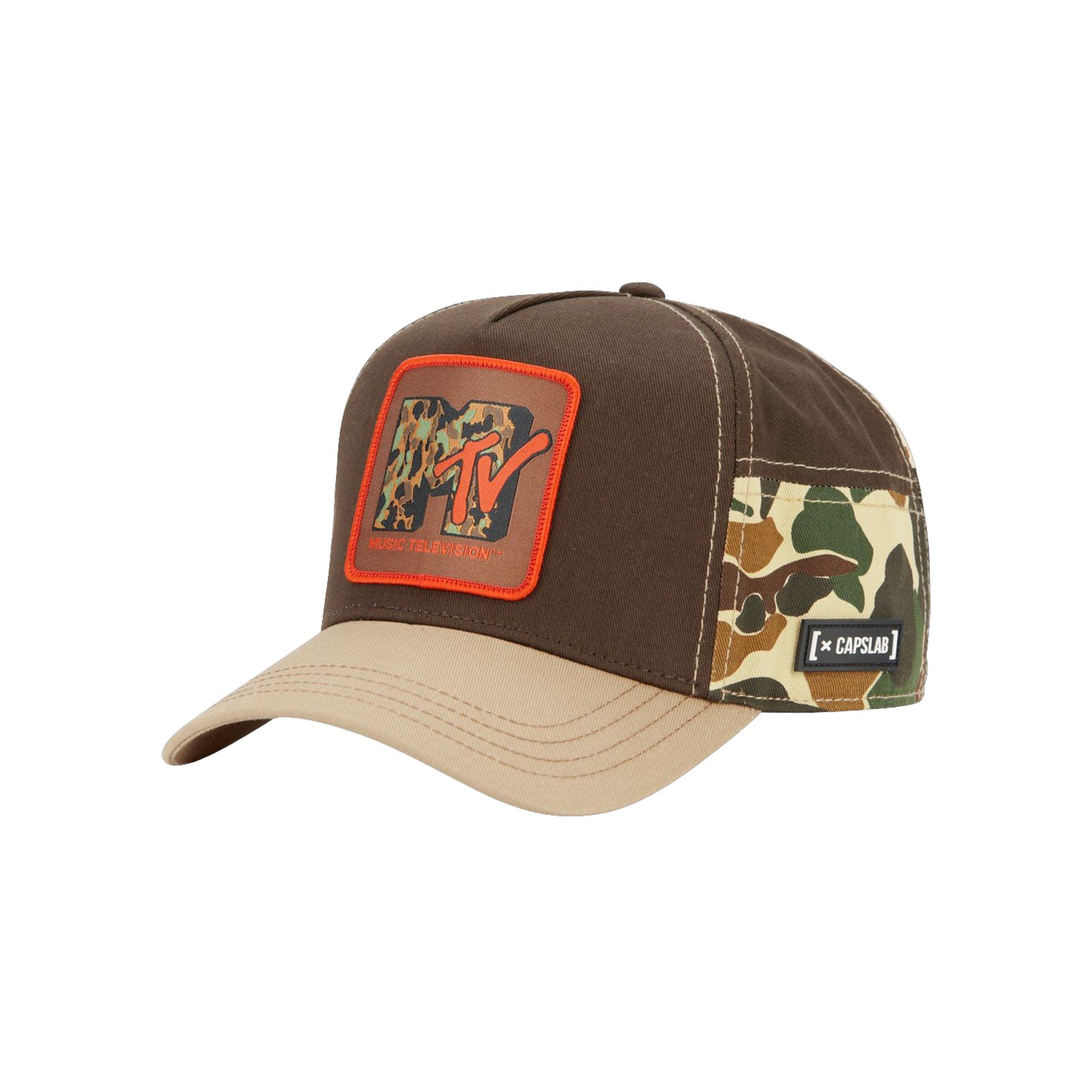 Capslab MTV Camo Trucker Cap-Camo/Brown - CAMOUFLAGE