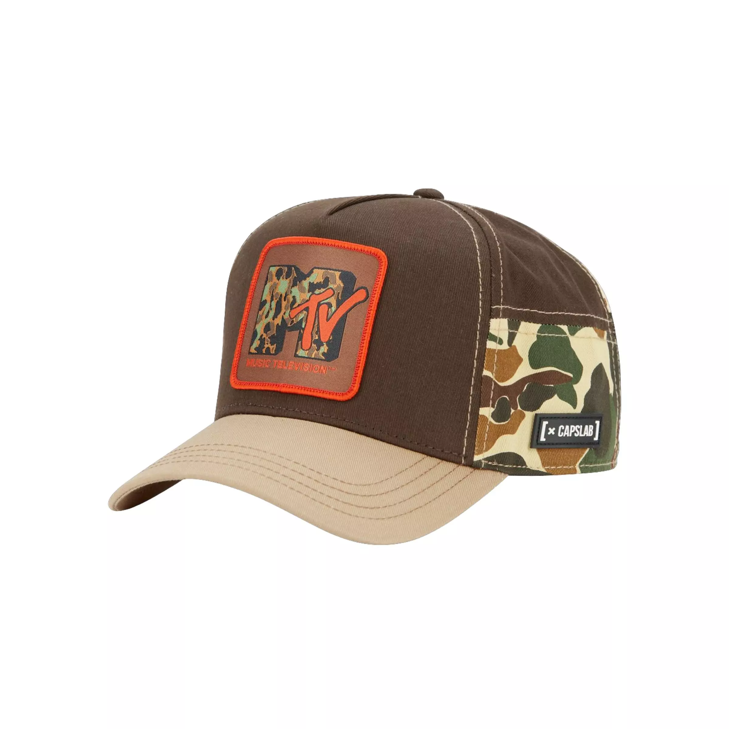 Capslab MTV Camo Trucker Cap-Camo/Brown - CAMOUFLAGE