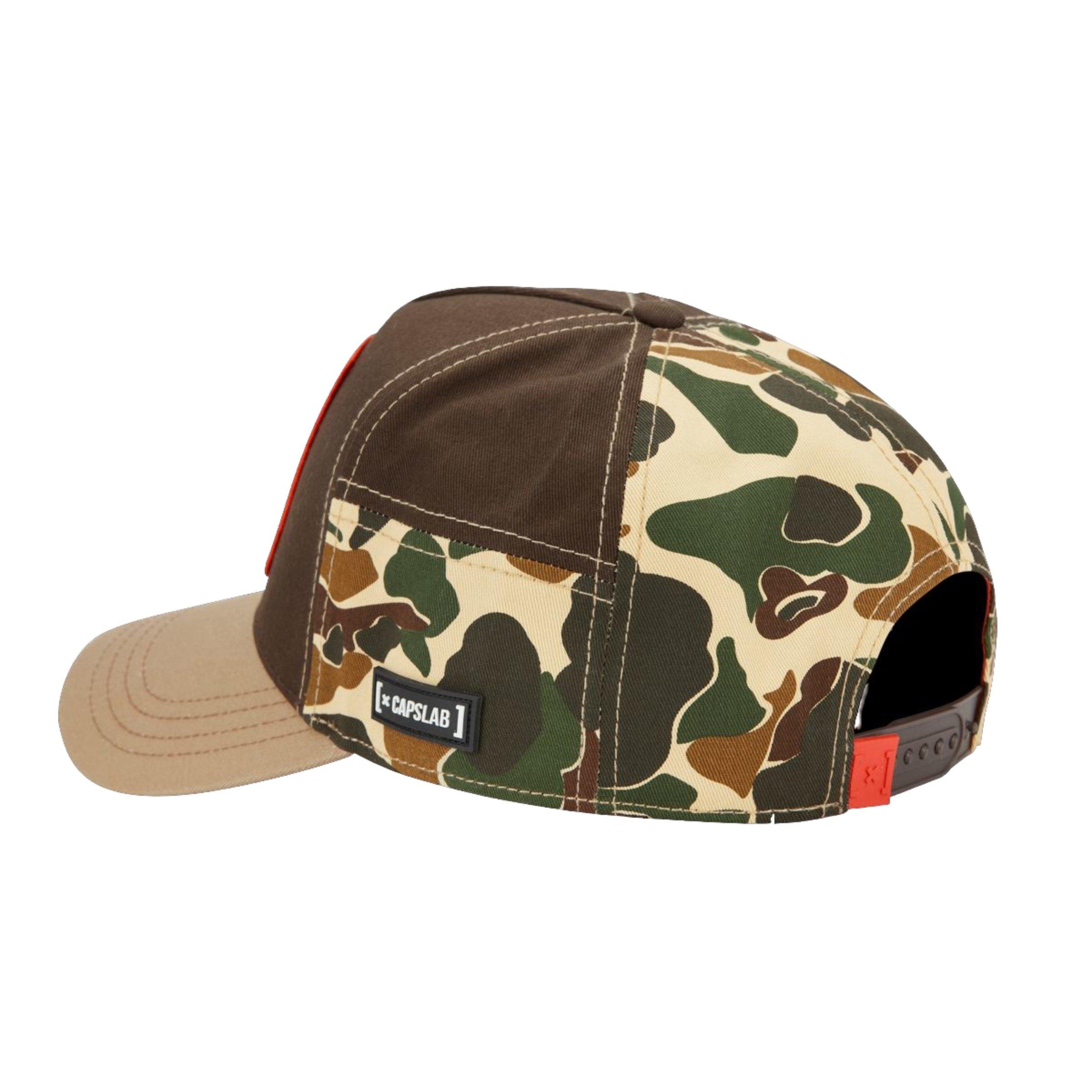 Men's Capslab MTV Camo Trucker Cap-Camo/Brown