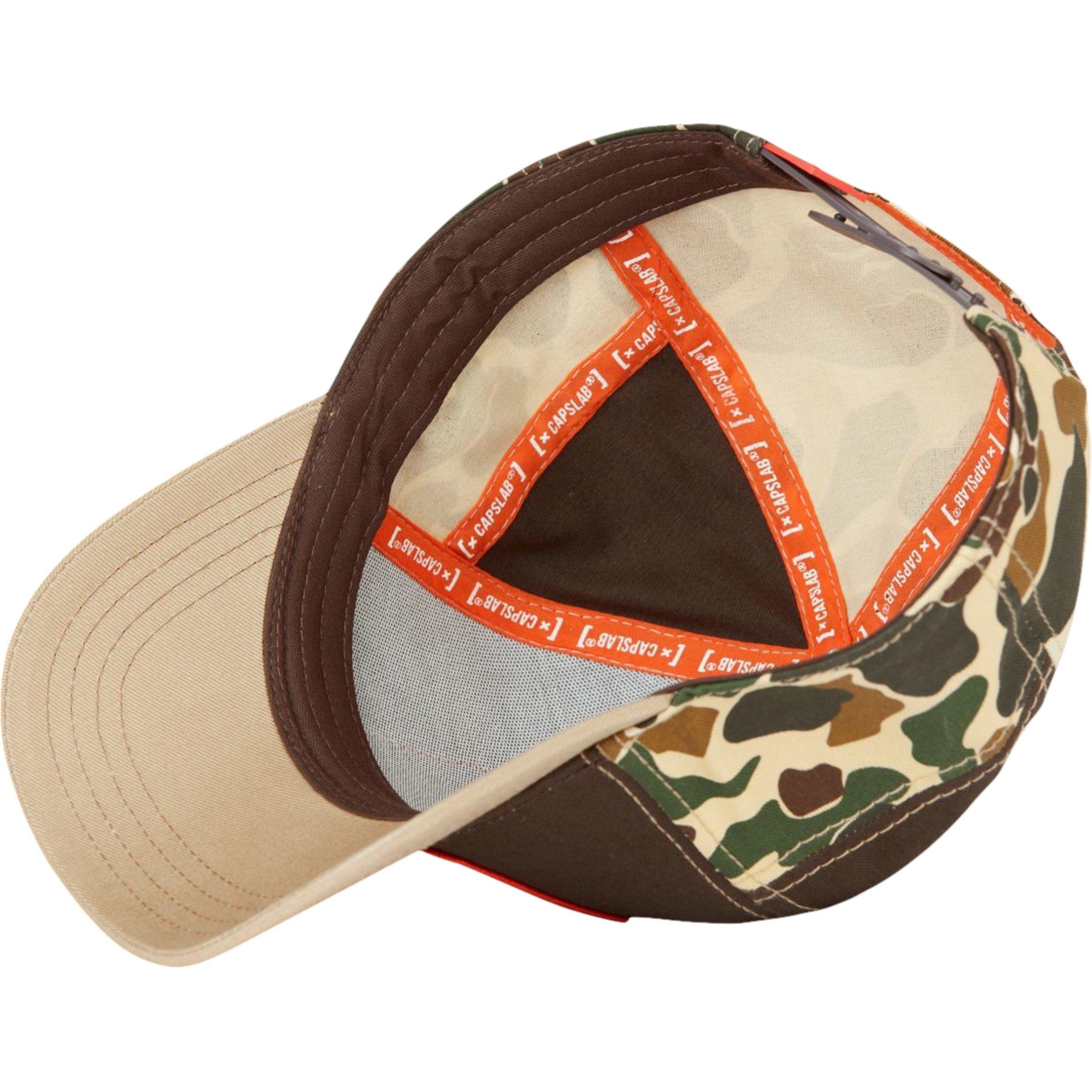 Men's Capslab MTV Camo Trucker Cap-Camo/Brown