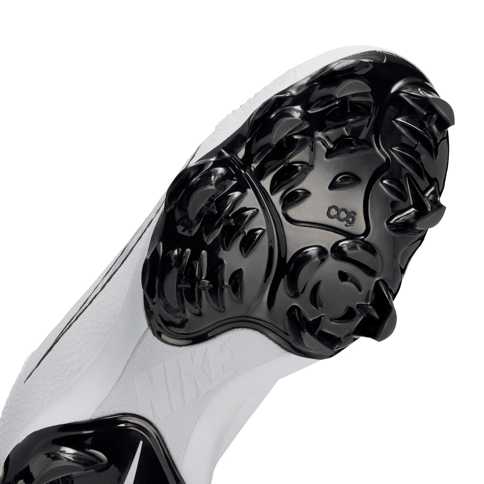 Nike Hyperdiamond 4 Pro MCS "White/Black/Pure Platinum" Women's Softball Cleat - WHITE/BLACK Thumbnail View 12