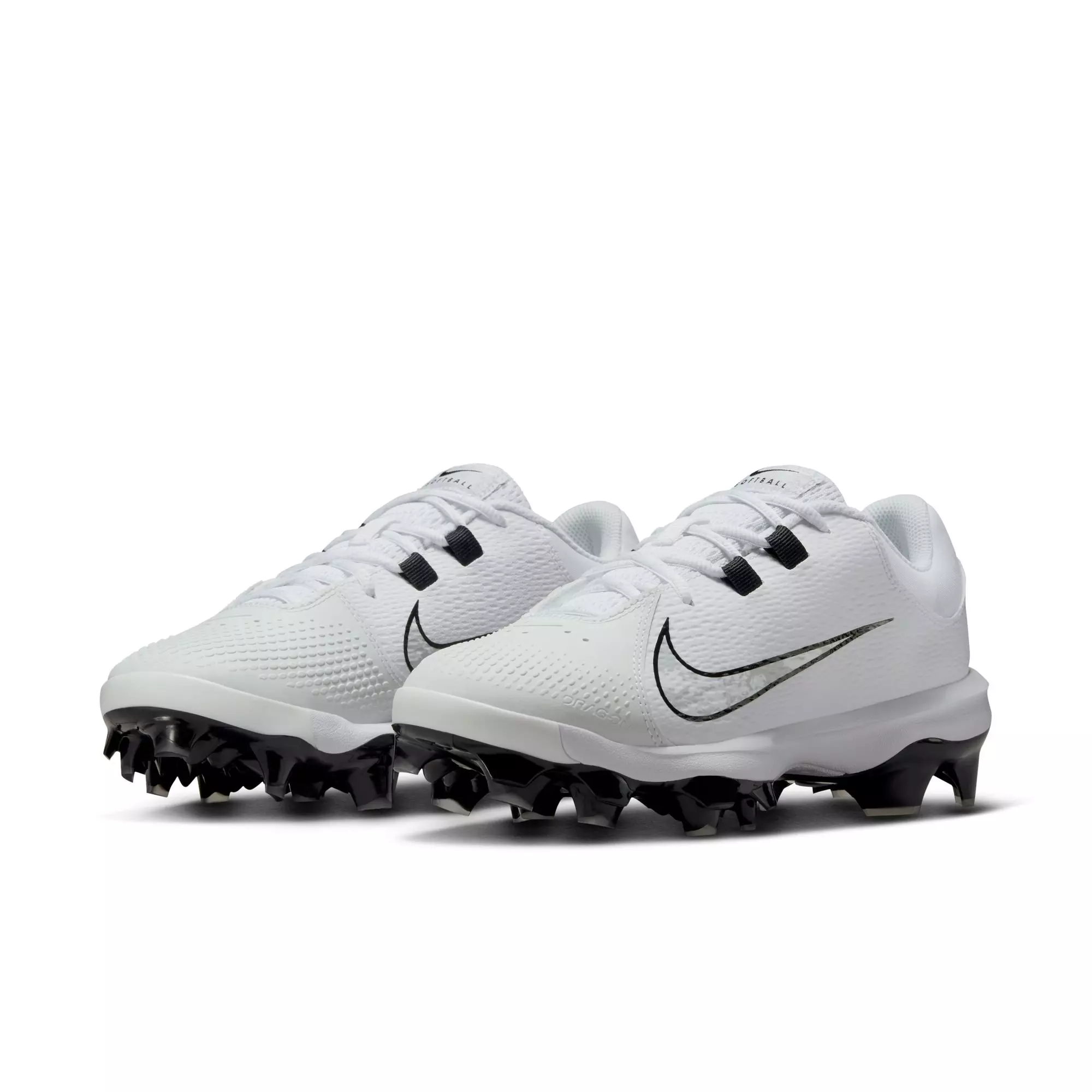 Nike Hyperdiamond 4 Pro MCS "White/Black/Pure Platinum" Women's Softball Cleat - WHITE/BLACK