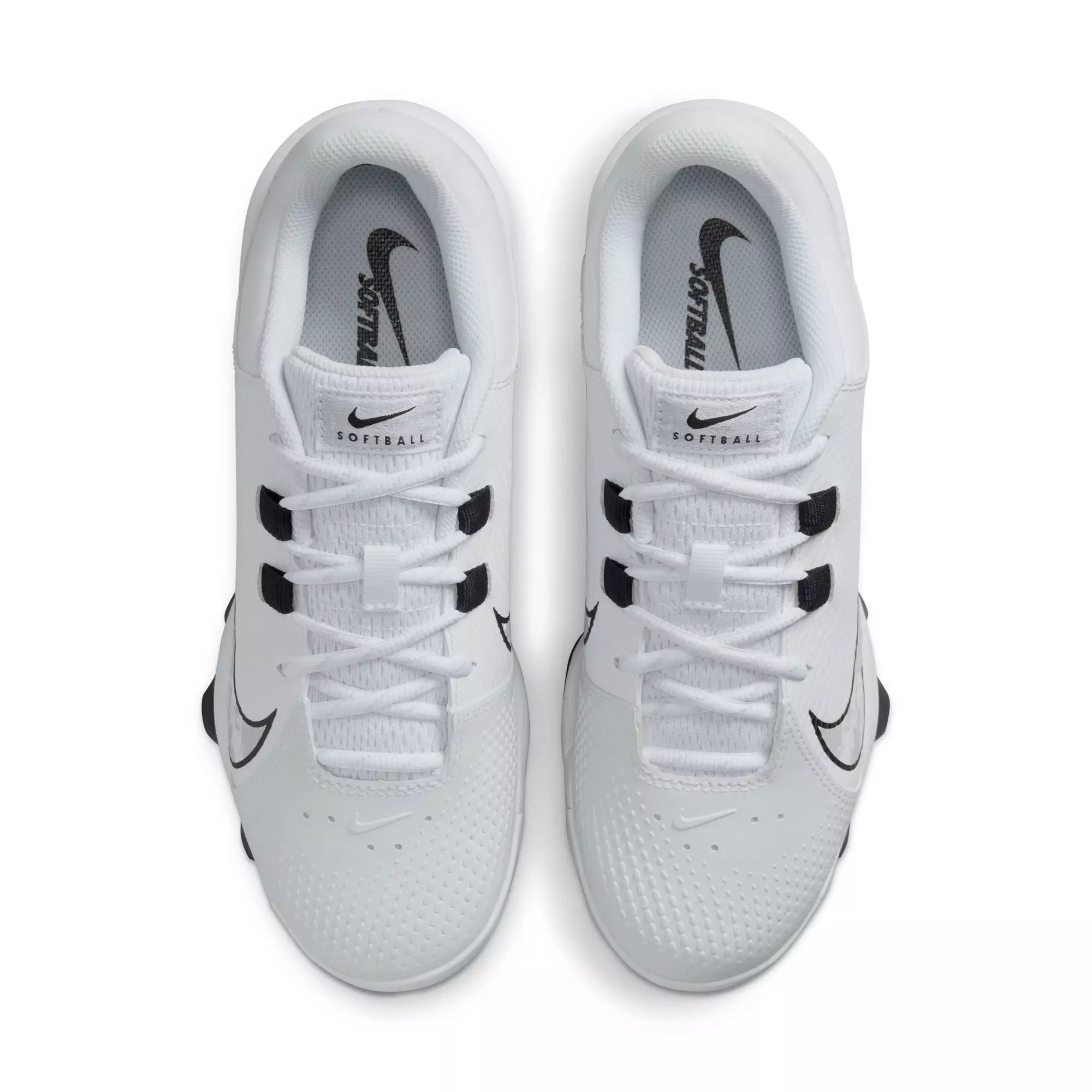 Nike Hyperdiamond 4 Pro MCS "White/Black/Pure Platinum" Women's Softball Cleat - WHITE/BLACK