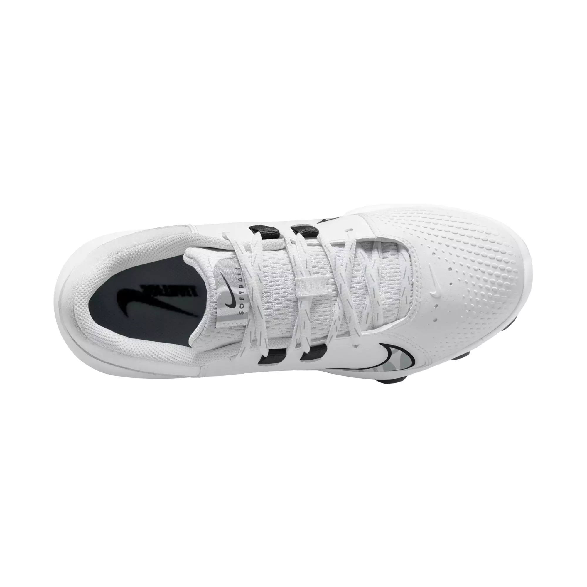 Nike Hyperdiamond 4 Pro MCS "White/Black/Pure Platinum" Women's Softball Cleat - WHITE/BLACK