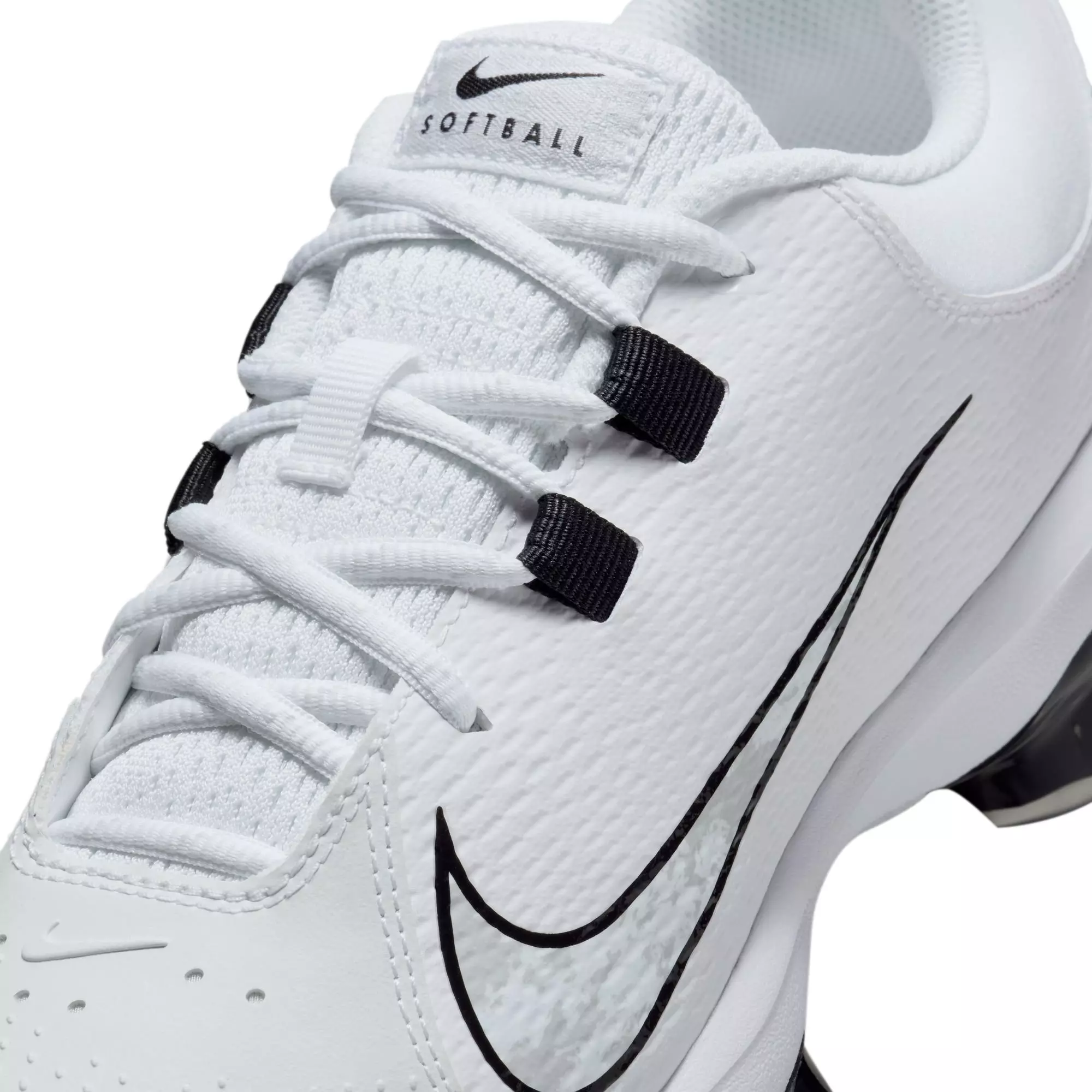 Nike Hyperdiamond 4 Pro MCS "White/Black/Pure Platinum" Women's Softball Cleat - WHITE/BLACK