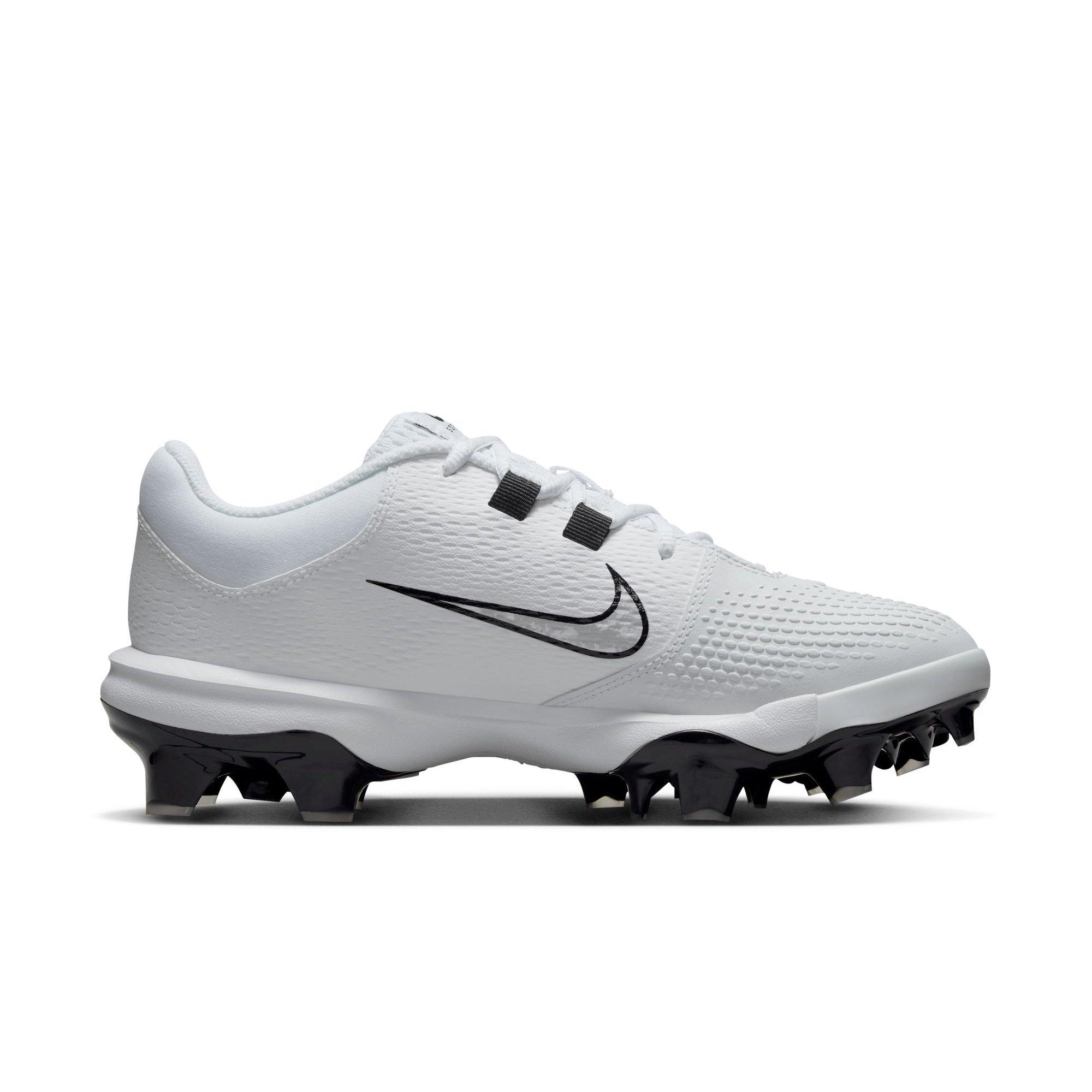 Nike Hyperdiamond 4 Pro MCS "White/Black/Pure Platinum" Women's Softball Cleat - WHITE/BLACK Thumbnail View 2