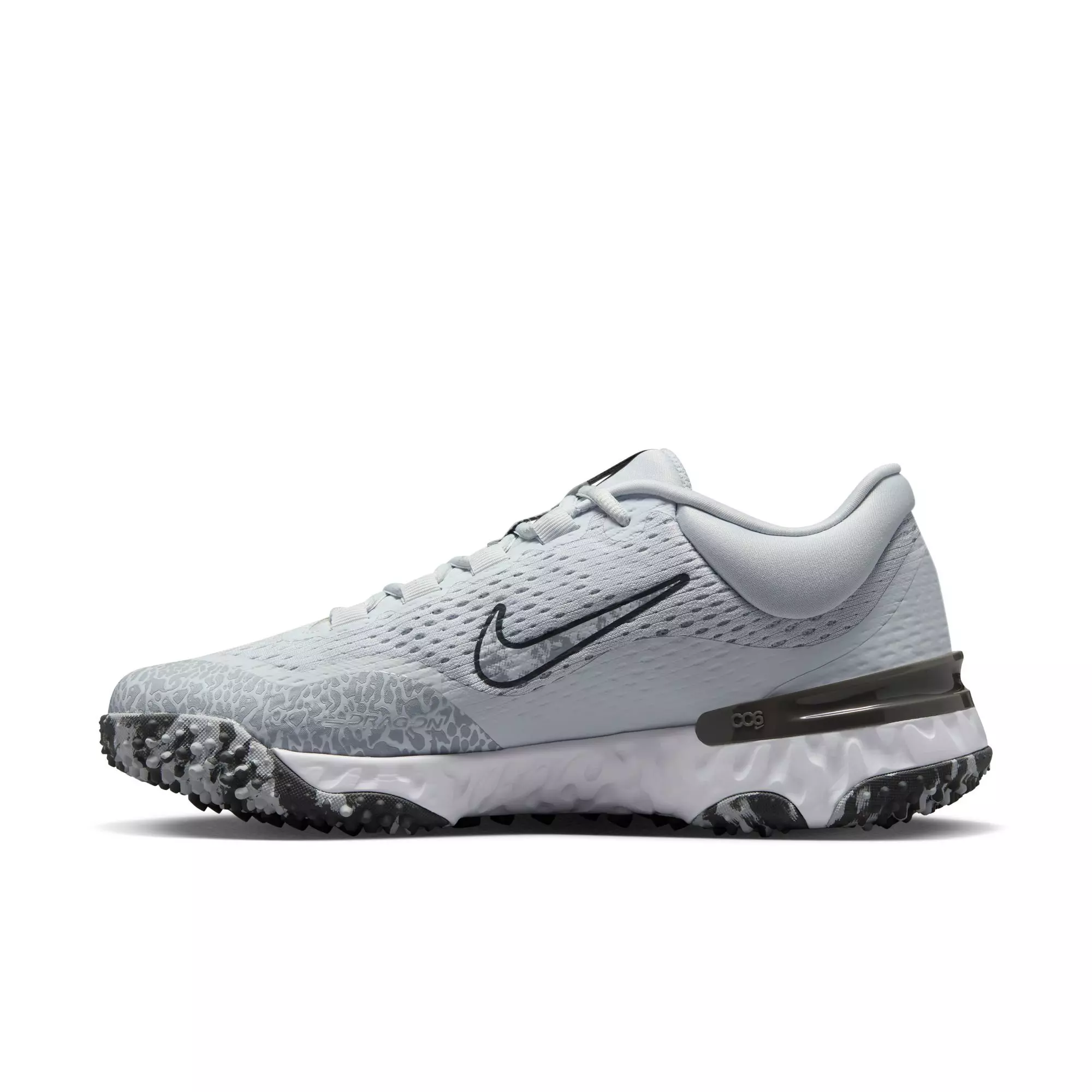 Nike Alpha Huarache Elite 4 Turf "Pure Platinum/Wolf Grey/Iron Grey/White" Women's Softball Shoe - GREY/BLACK