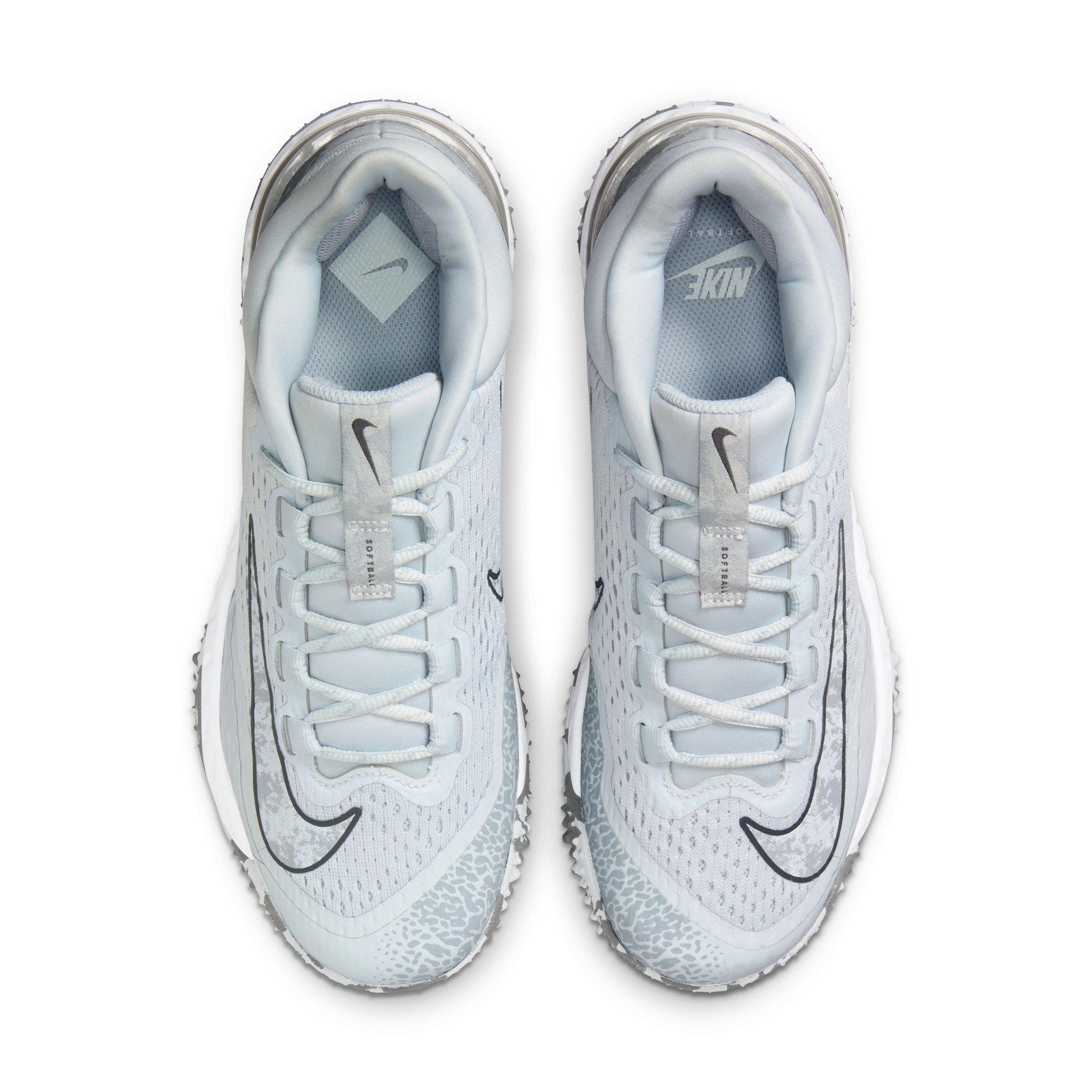 Nike Alpha Huarache Elite 4 Turf "Pure Platinum/Wolf Grey/Iron Grey/White" Women's Softball Shoe - GREY/BLACK Thumbnail View 6