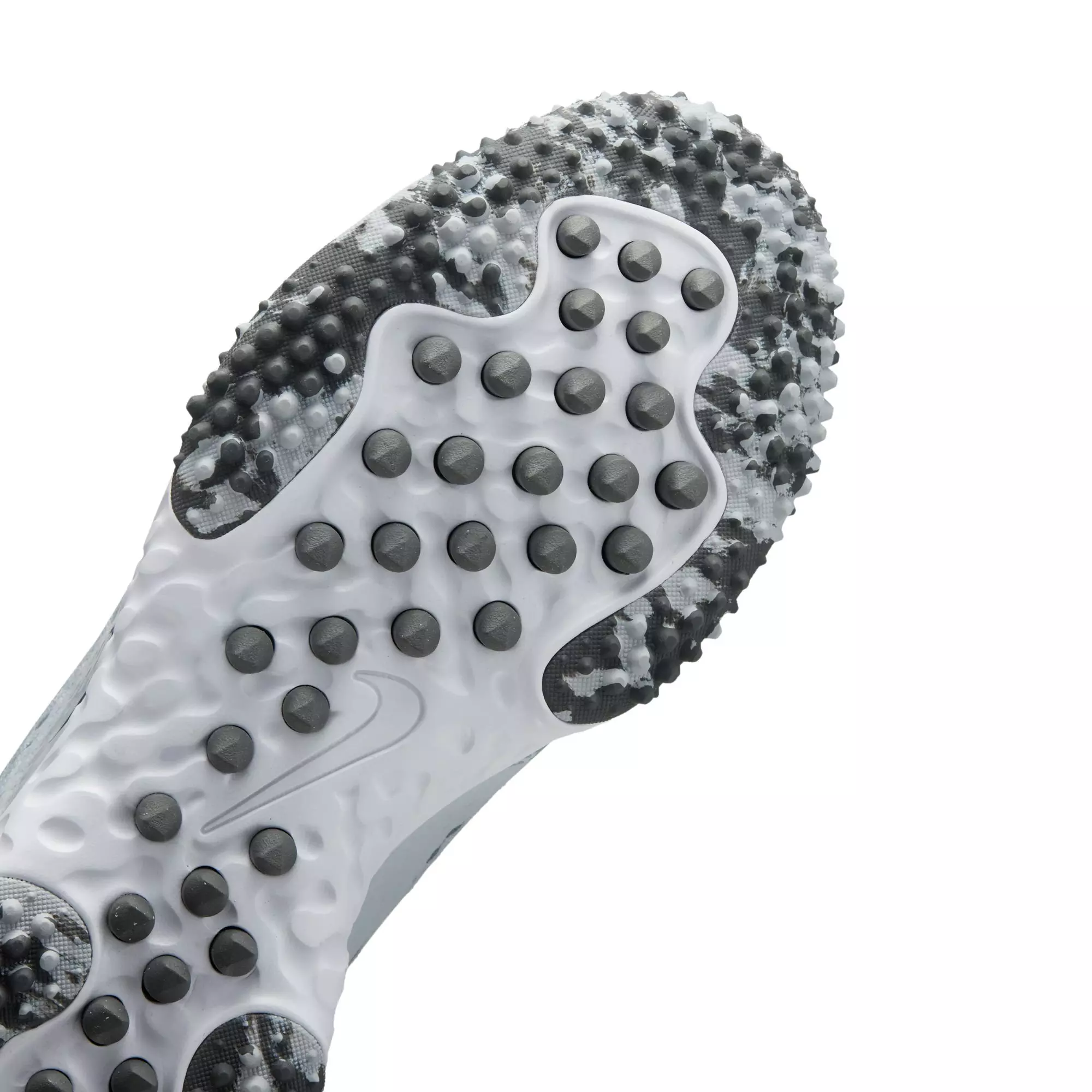 Nike Alpha Huarache Elite 4 Turf "Pure Platinum/Wolf Grey/Iron Grey/White" Women's Softball Shoe - GREY/BLACK