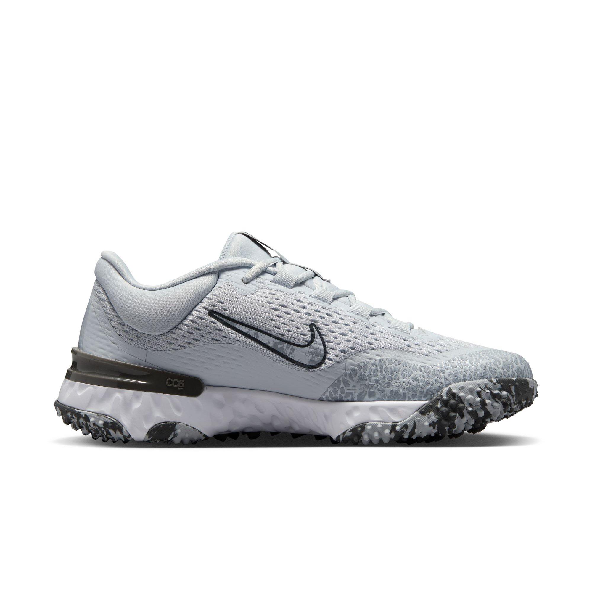 Nike Alpha Huarache Elite 4 Turf "Pure Platinum/Wolf Grey/Iron Grey/White" Women's Softball Shoe - GREY/BLACK Thumbnail View 2