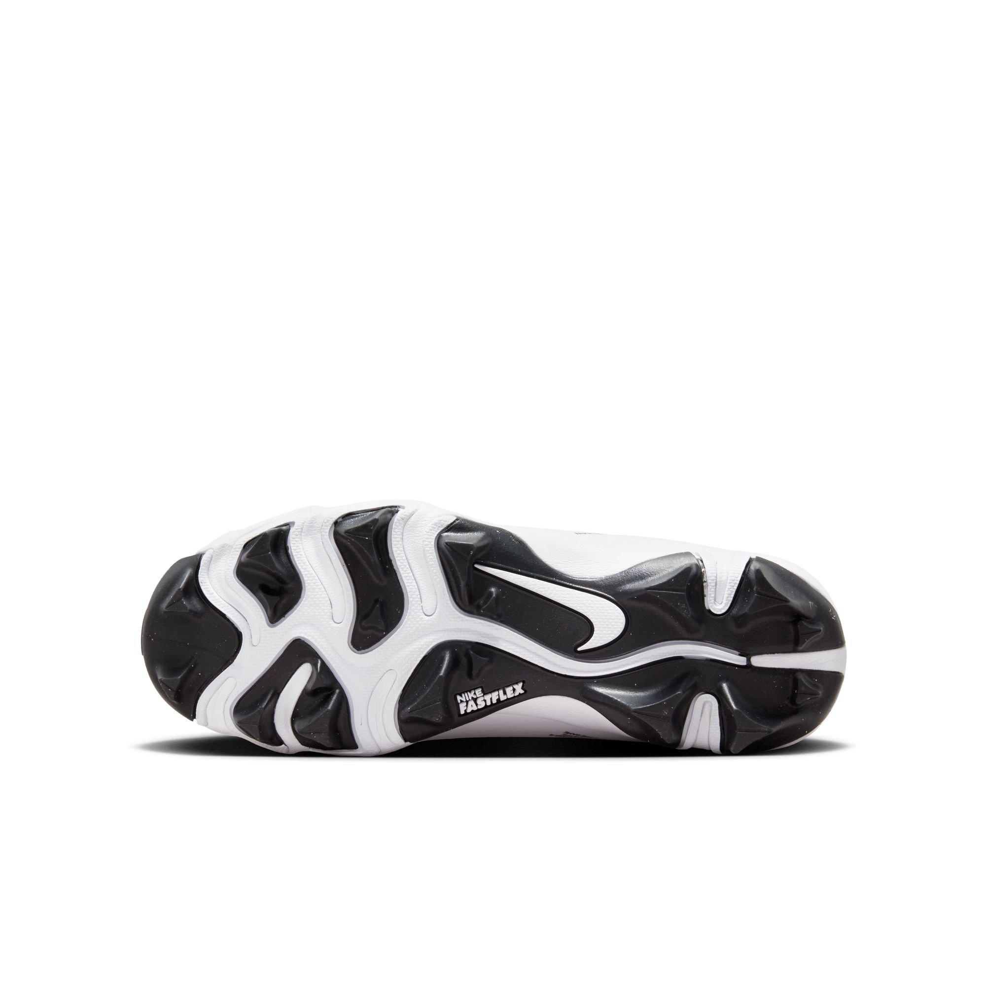 Nike Hyperdiamond 4 Keystone  Grade School Girls' "White/Pure Platinum/Black" Baseball Cleat