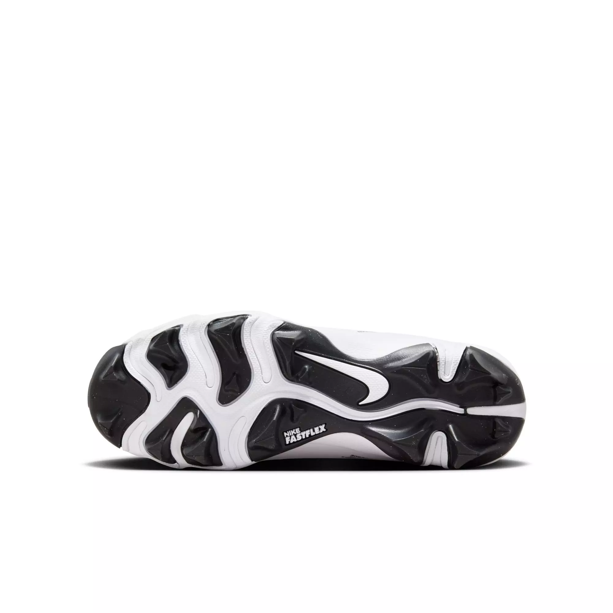 Nike Hyperdiamond 4 Keystone Grade School Girls' "White/Pure Platinum/Black" Softball Cleat - WHITE/BLACK