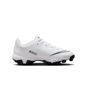 Nike Hyperdiamond 4 Keystone Grade School Girls' "White/Pure Platinum/Black" Softball Cleat
