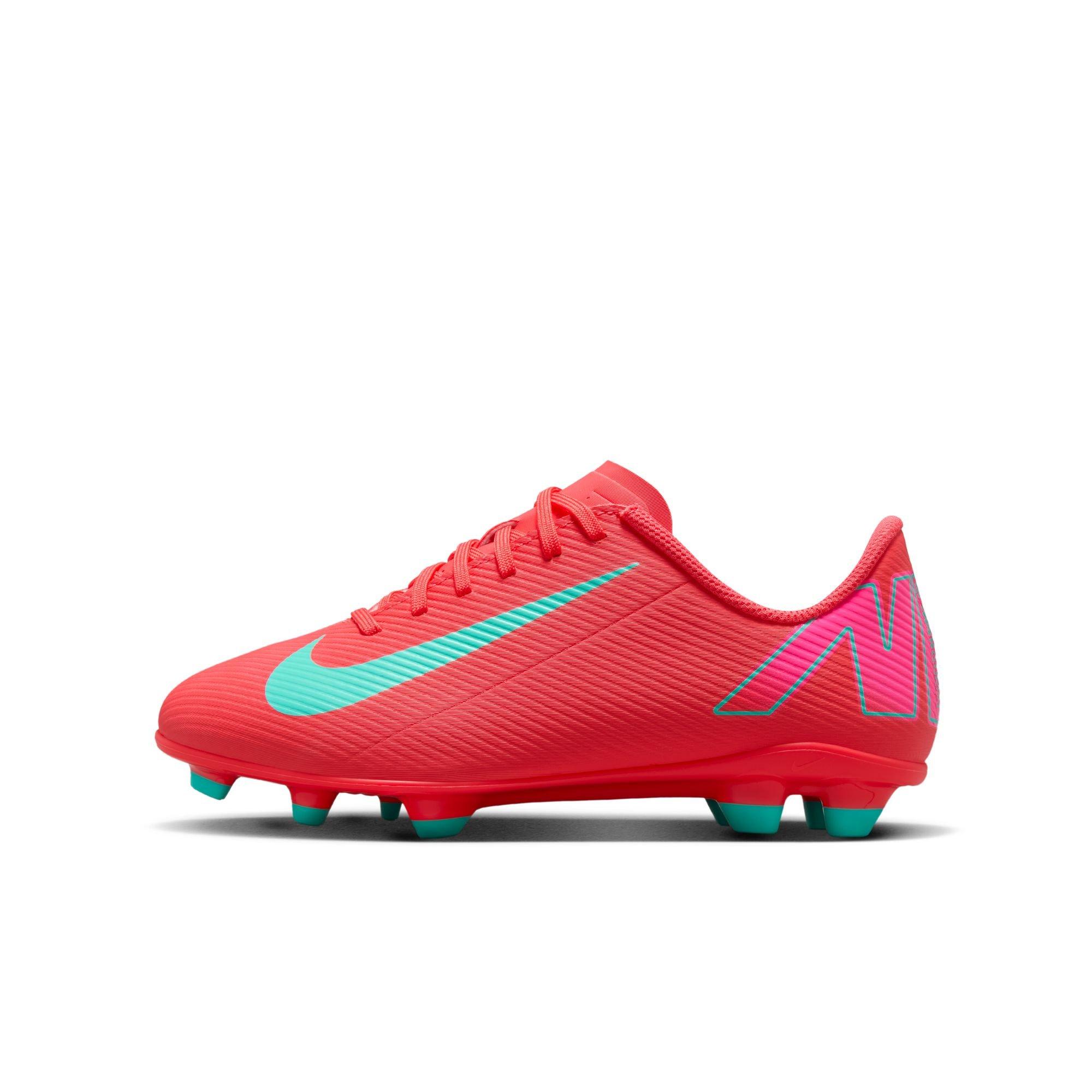 Nike Jr. Mercurial Vapor 16 Club MG  Grade School Boys' "Ember Glow/Aurora Green" Soccer Cleat