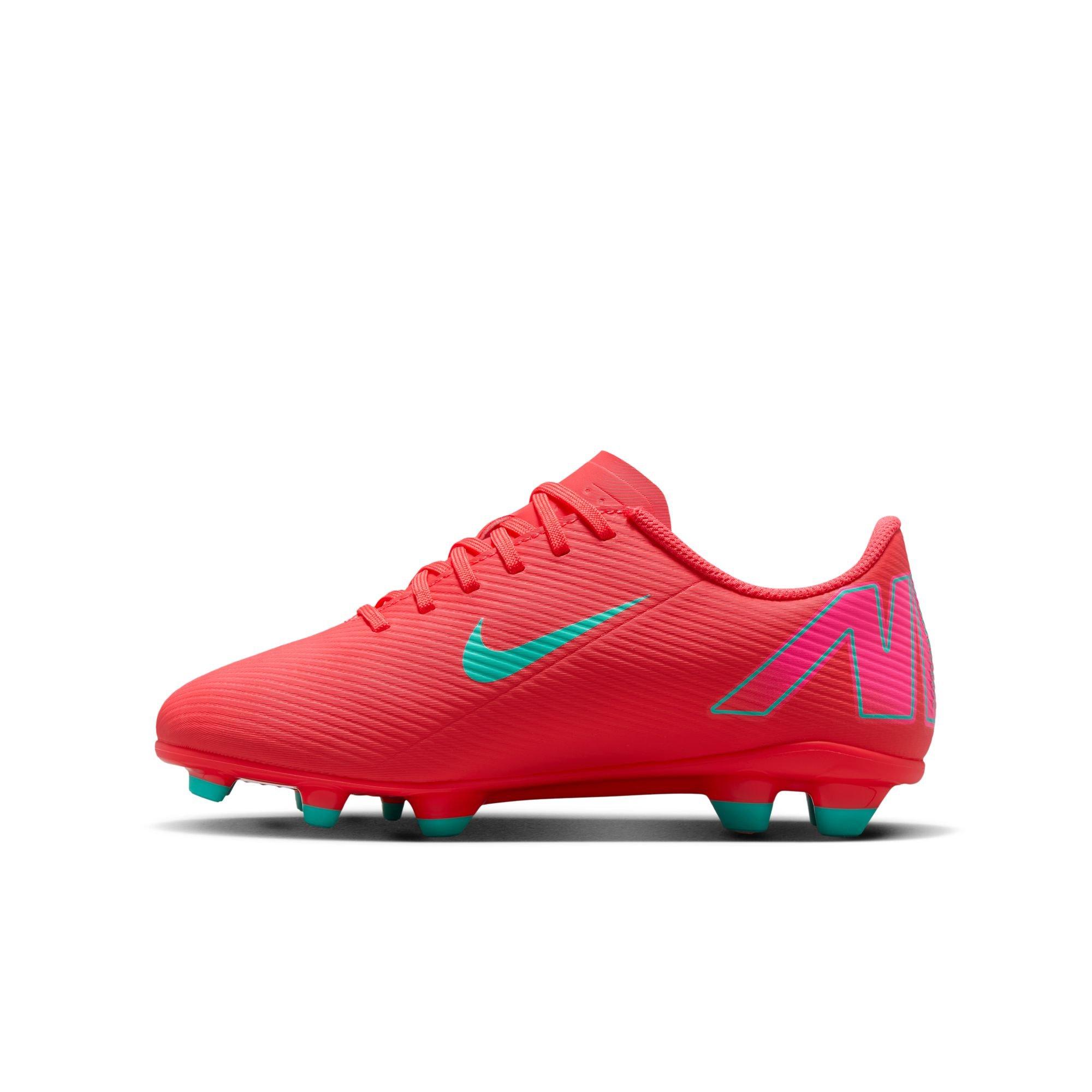 Nike Jr. Mercurial Vapor 16 Club MG  Grade School Boys' "Ember Glow/Aurora Green" Soccer Cleat