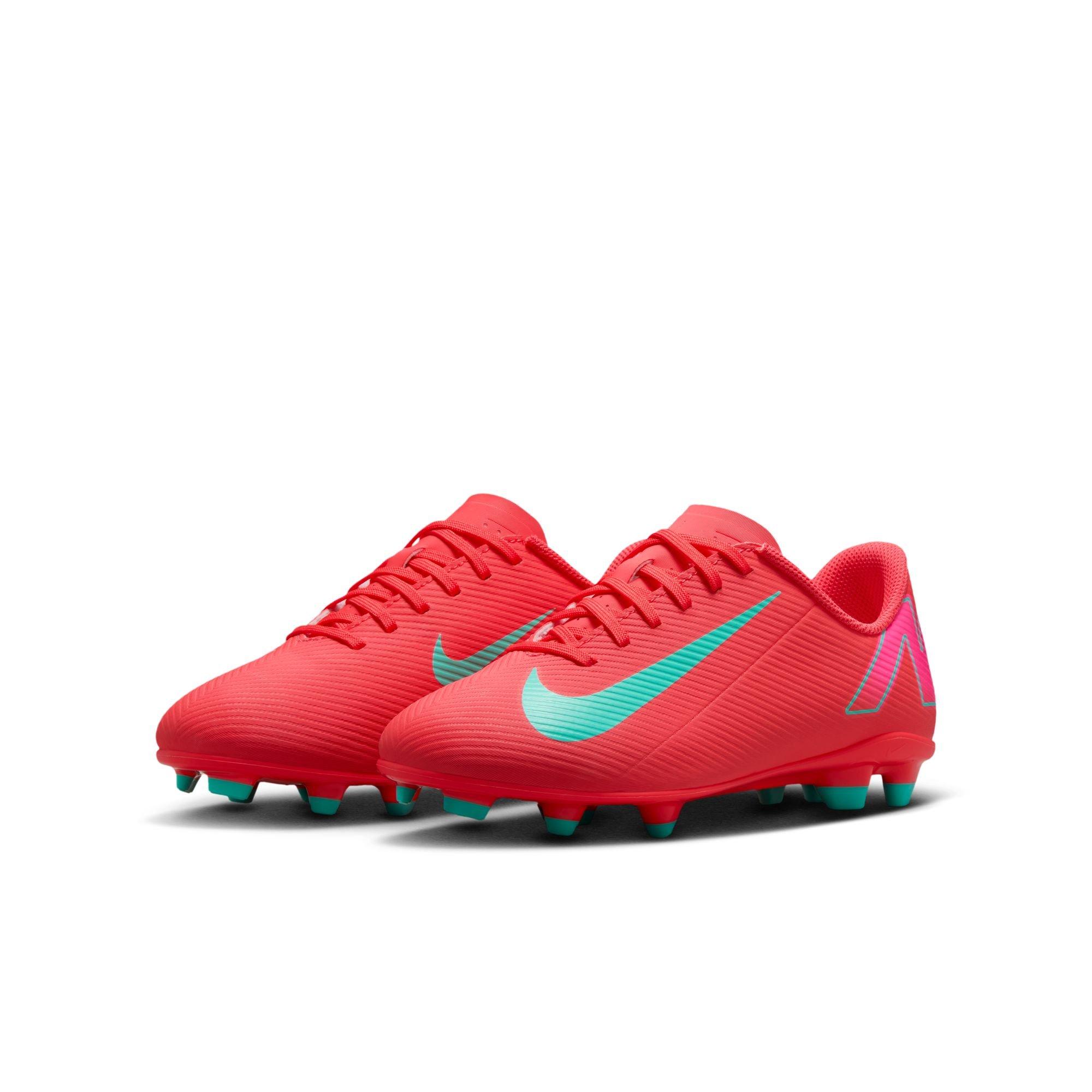 Nike Jr. Mercurial Vapor 16 Club MG  Grade School Boys' "Ember Glow/Aurora Green" Soccer Cleat