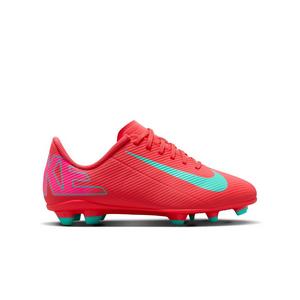 Nike Jr. Mercurial Vapor 16 Club MG "Ember Glow/Aurora Green" Grade School Boys' Soccer Cleat