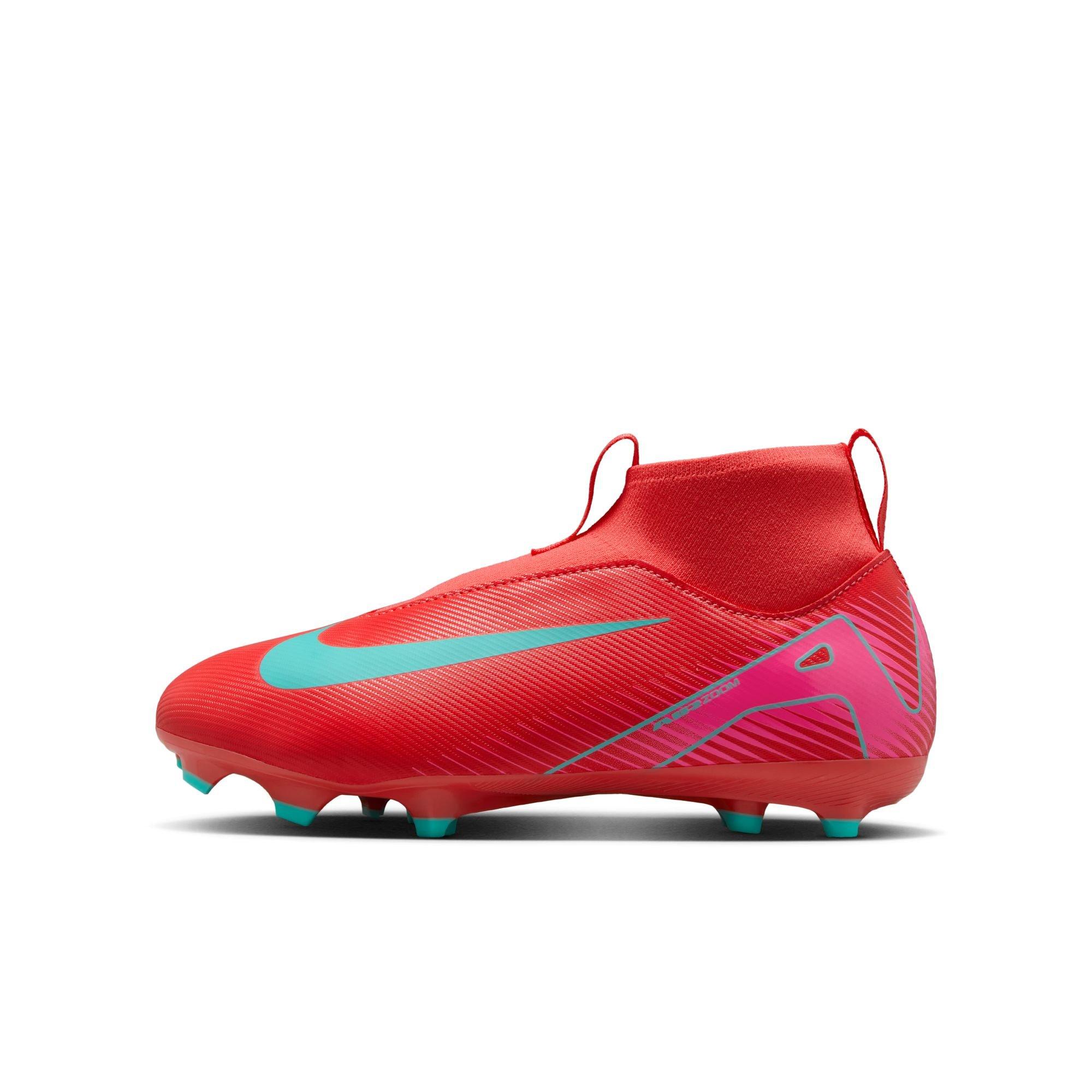 Nike Jr. Mercurial Superfly 10 Academy MG  Grade School Boys' "Ember Glow/Aurora Green" Soccer Cleat
