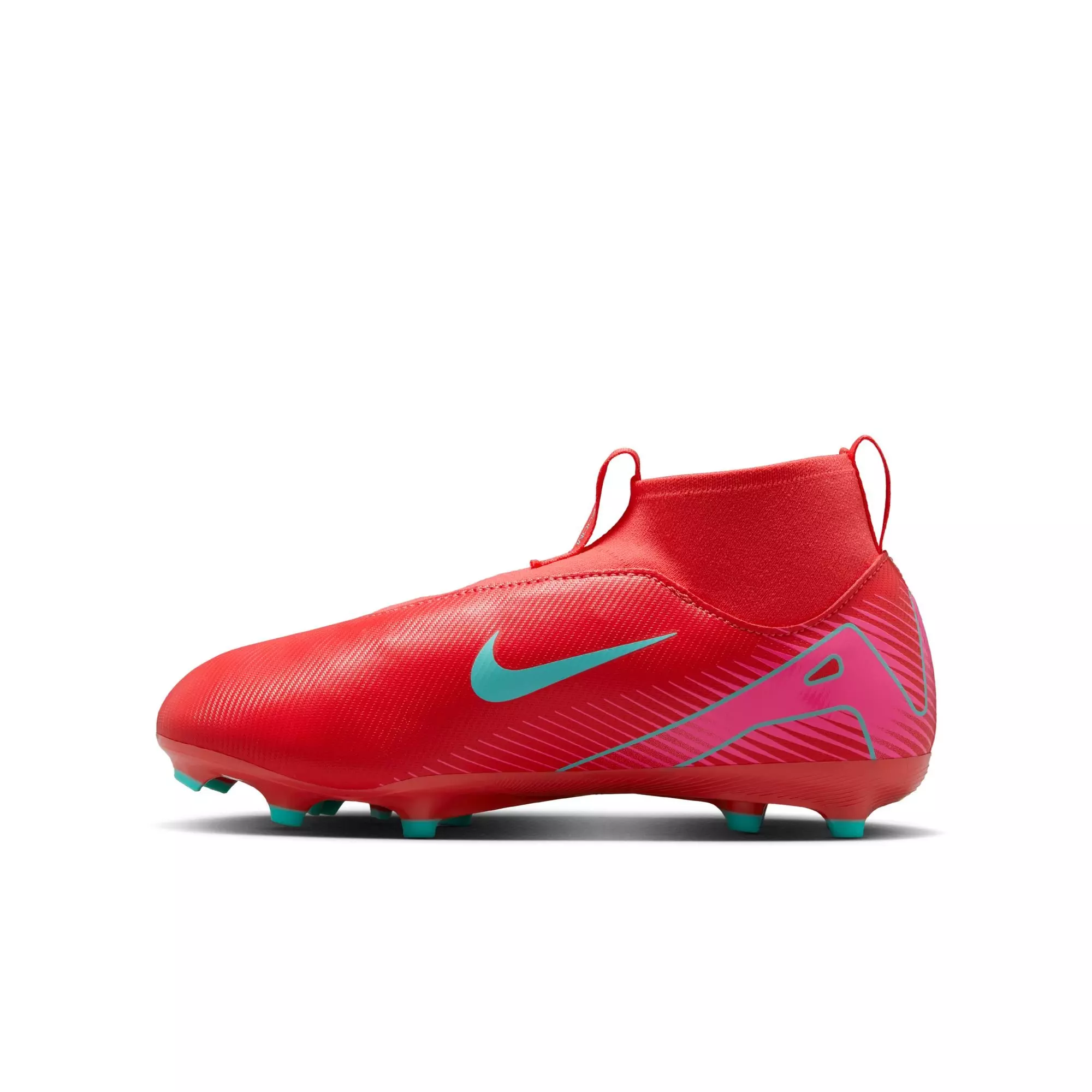 Nike Jr. Mercurial Superfly 10 Academy MG "Ember Glow/Aurora Green" Grade School Boys' Soccer Cleat - MULTI-COLOR