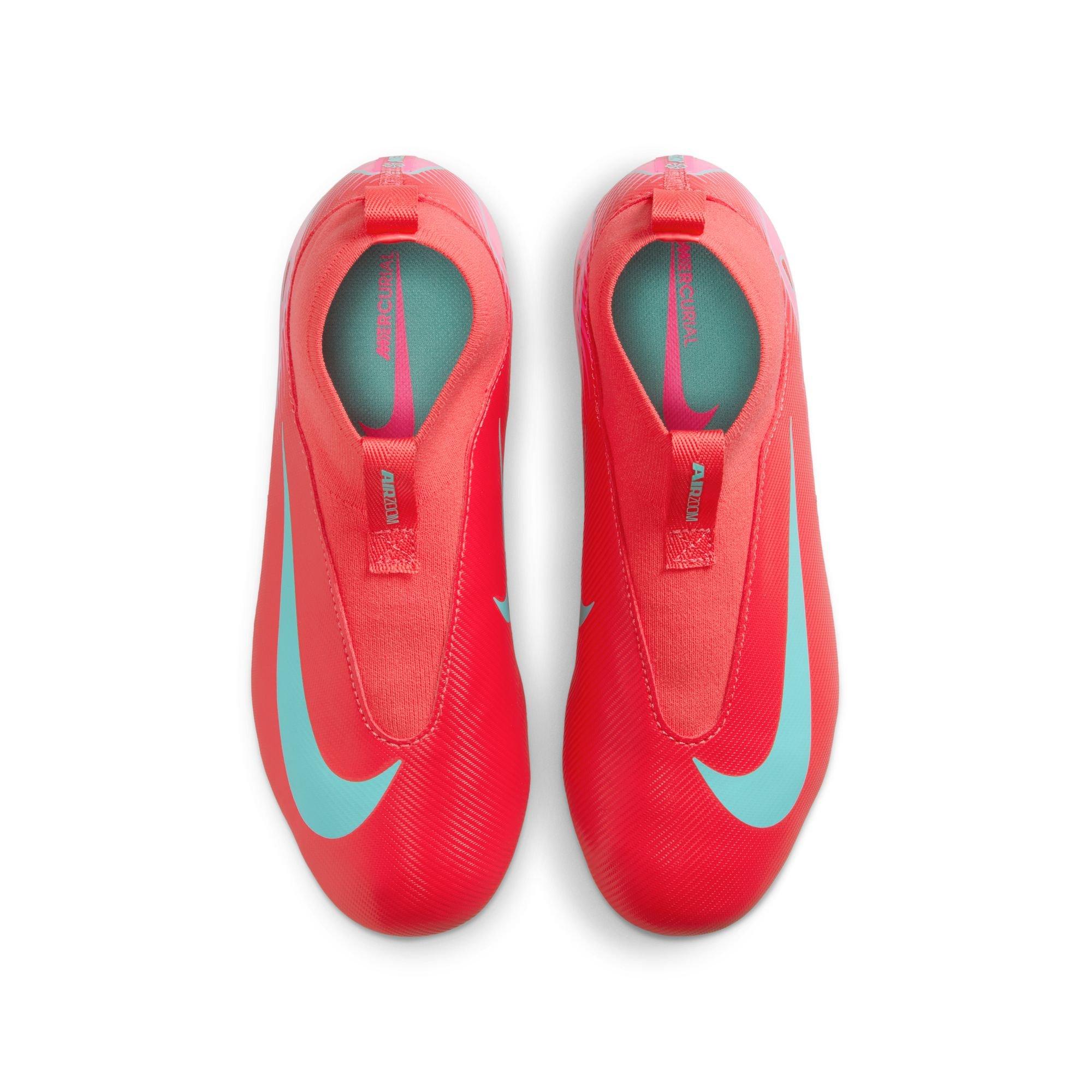 Nike Jr. Mercurial Superfly 10 Academy MG  Grade School Boys' "Ember Glow/Aurora Green" Soccer Cleat
