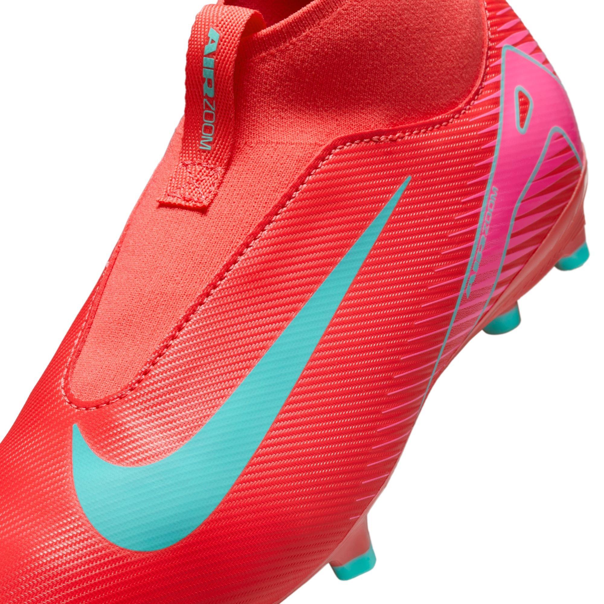 Nike Jr. Mercurial Superfly 10 Academy MG  Grade School Boys' "Ember Glow/Aurora Green" Soccer Cleat