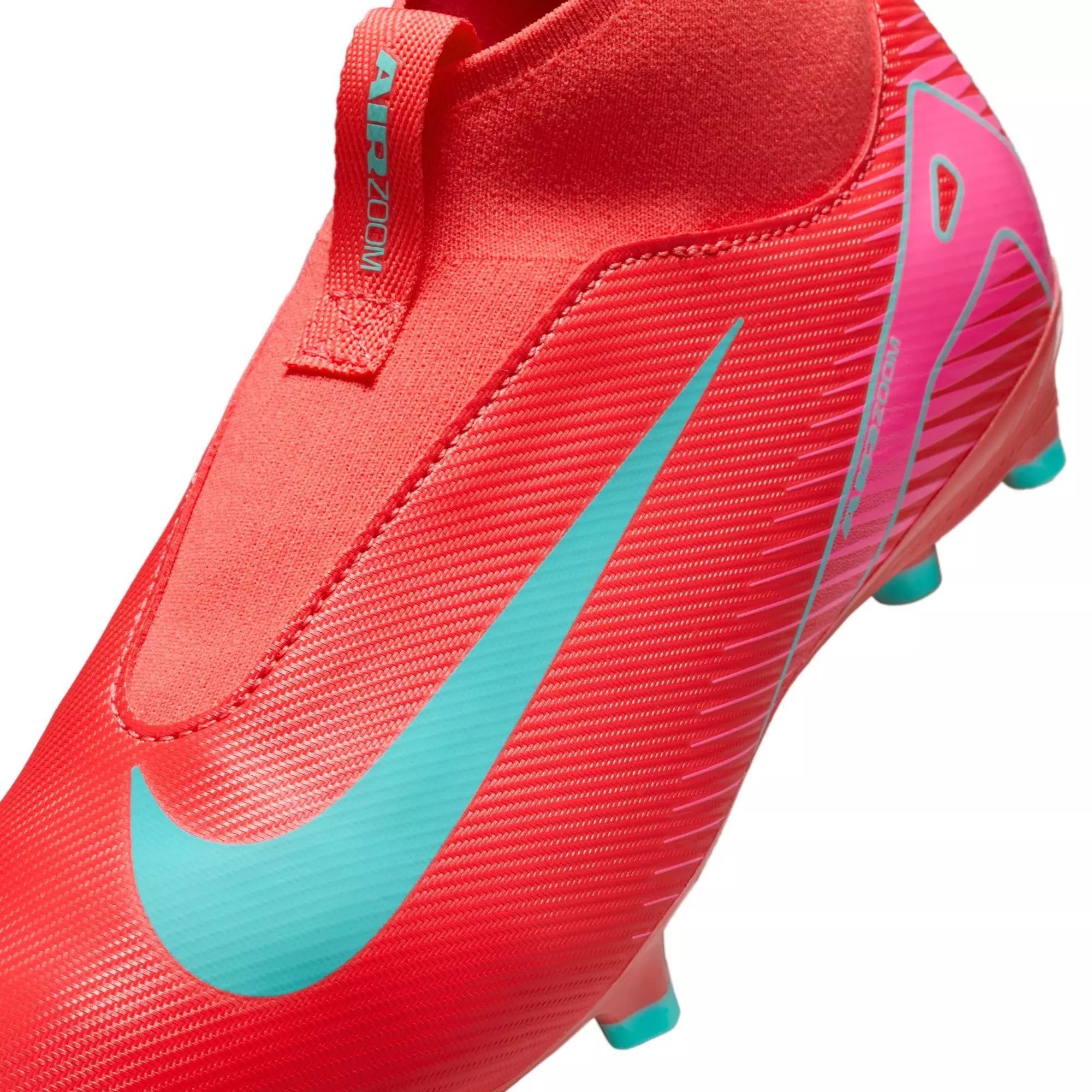 Nike Jr. Mercurial Superfly 10 Academy MG "Ember Glow/Aurora Green" Grade School Boys' Soccer Cleat - MULTI-COLOR