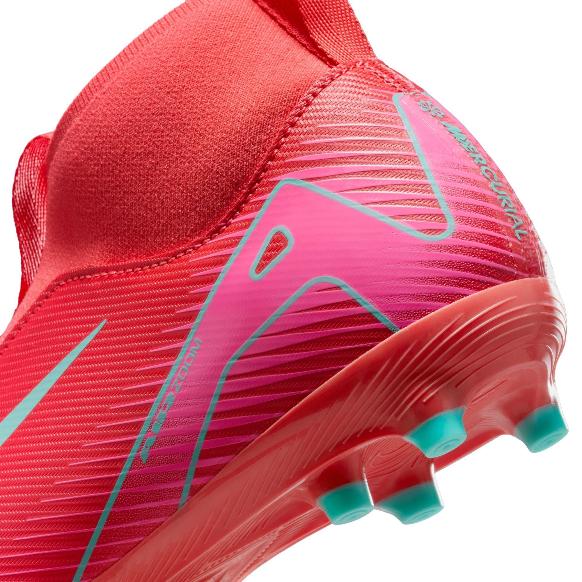 Nike Jr. Mercurial Superfly 10 Academy MG  Grade School Boys' "Ember Glow/Aurora Green" Soccer Cleat