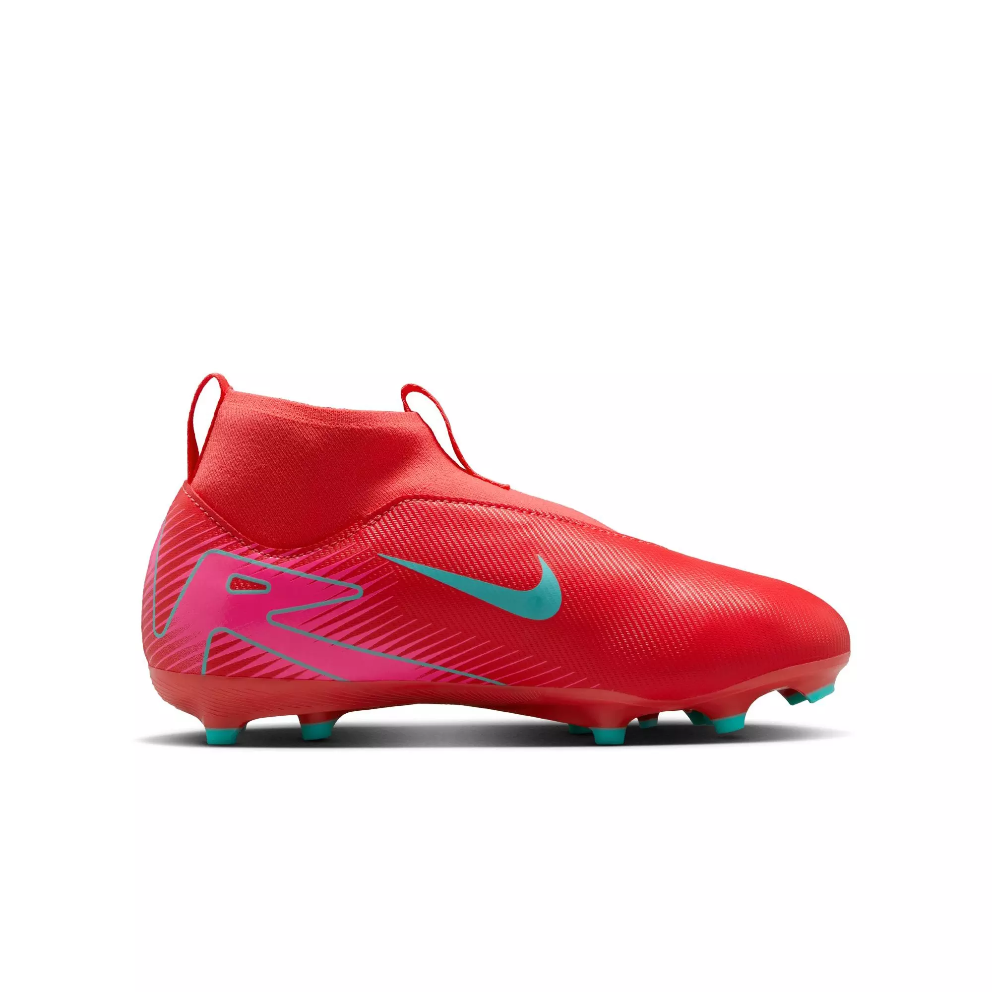 Nike Jr. Mercurial Superfly 10 Academy MG "Ember Glow/Aurora Green" Grade School Boys' Soccer Cleat - MULTI-COLOR